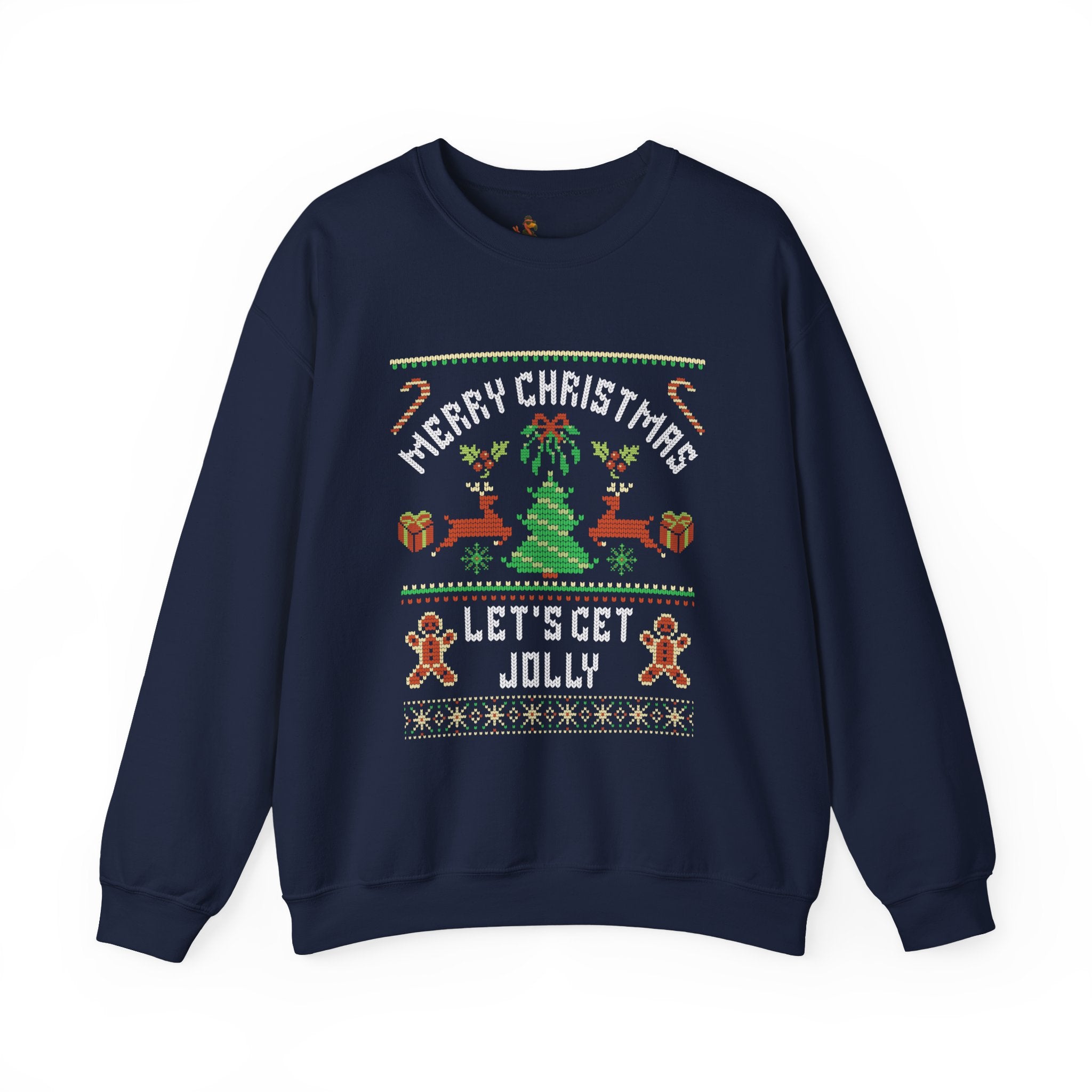 Christmas 'Let's Get Jolly' Crewneck Ugly Sweatshirt