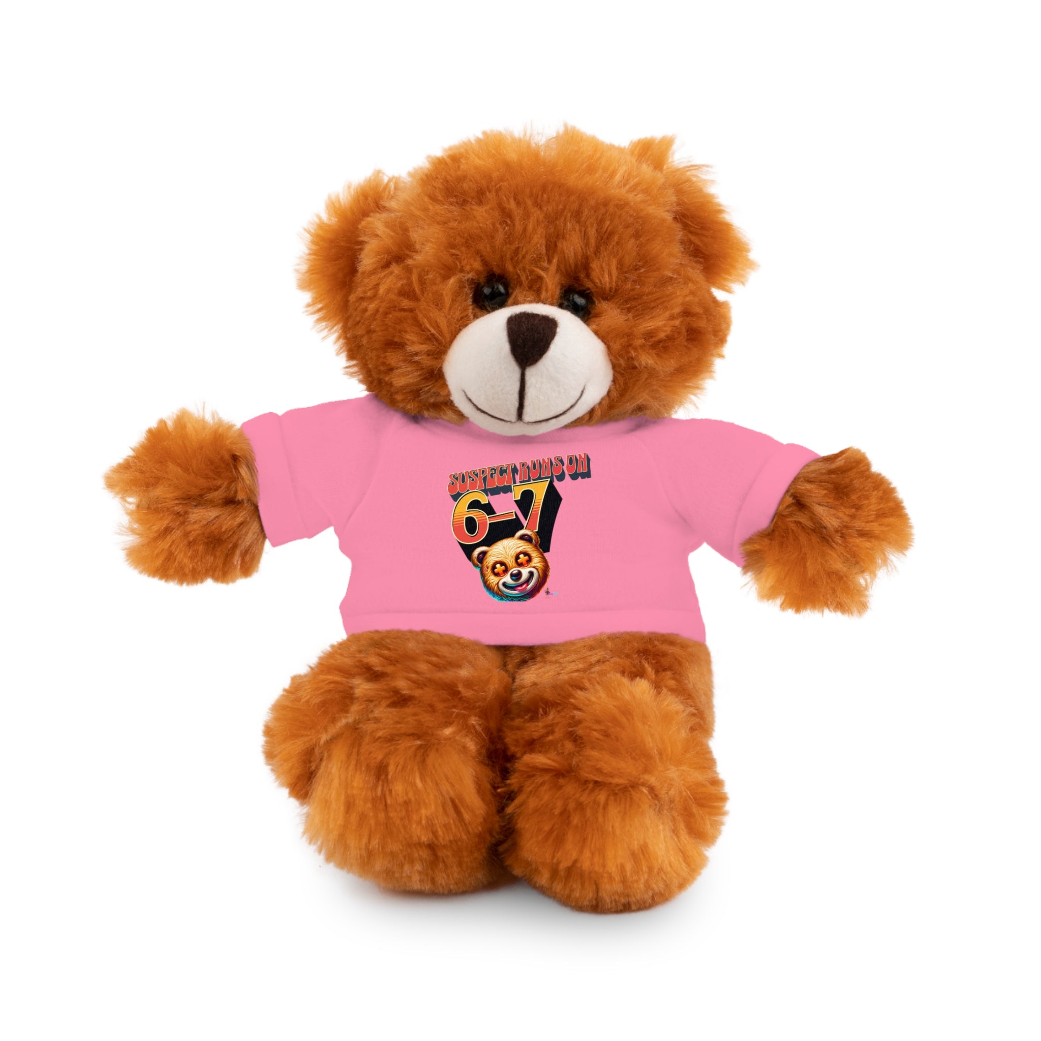 6-7 Teddy Bear wearing Tee – Cute Plush Gift for Kids