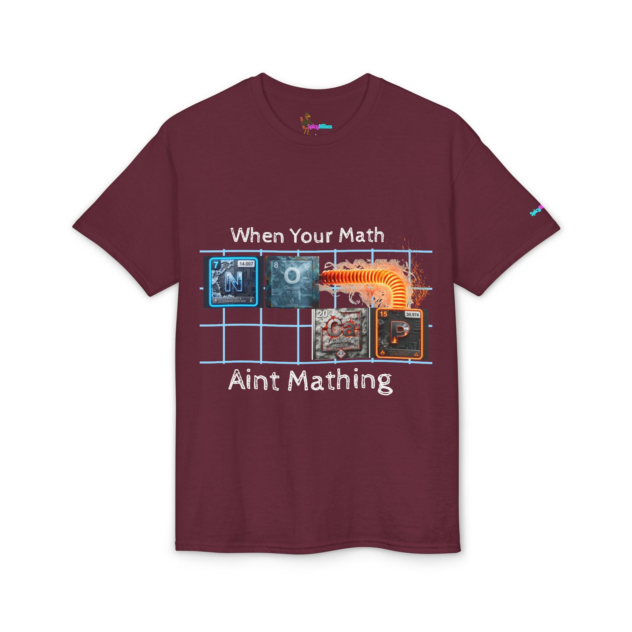Periodic table "No Cap" When Your Math Ain't Mathing T-Shirt — Funny Math Meme Tee