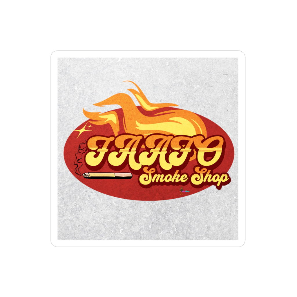 FAAFO Smoke Shop' Flame Vinyl DecalSticker