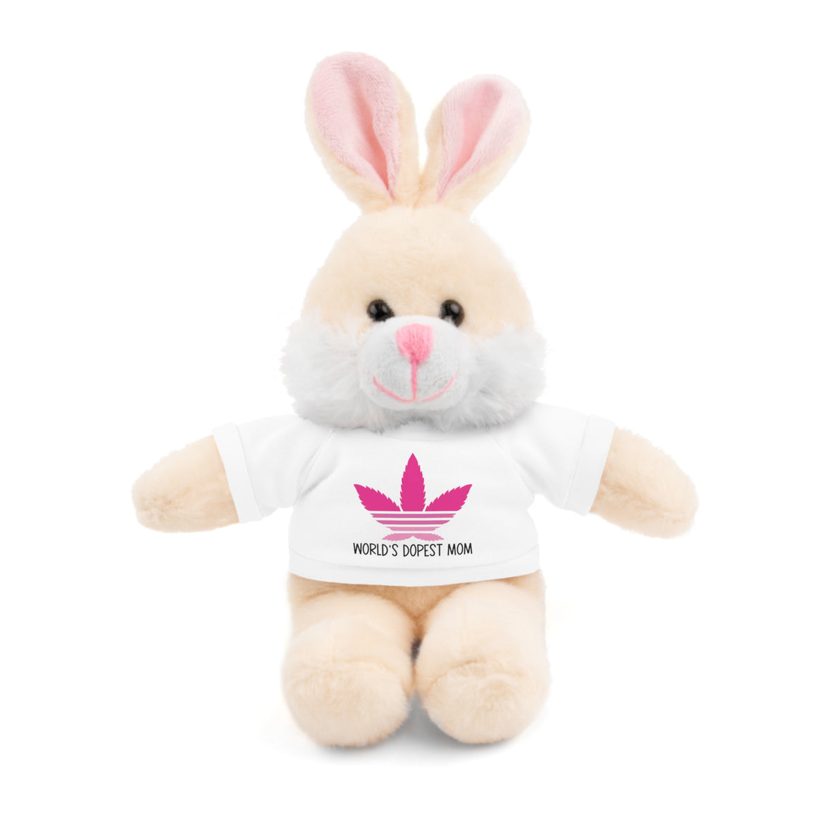 Teddy Bear – "World's Dopest Mom" Adult Plush with Tee for 420 moms