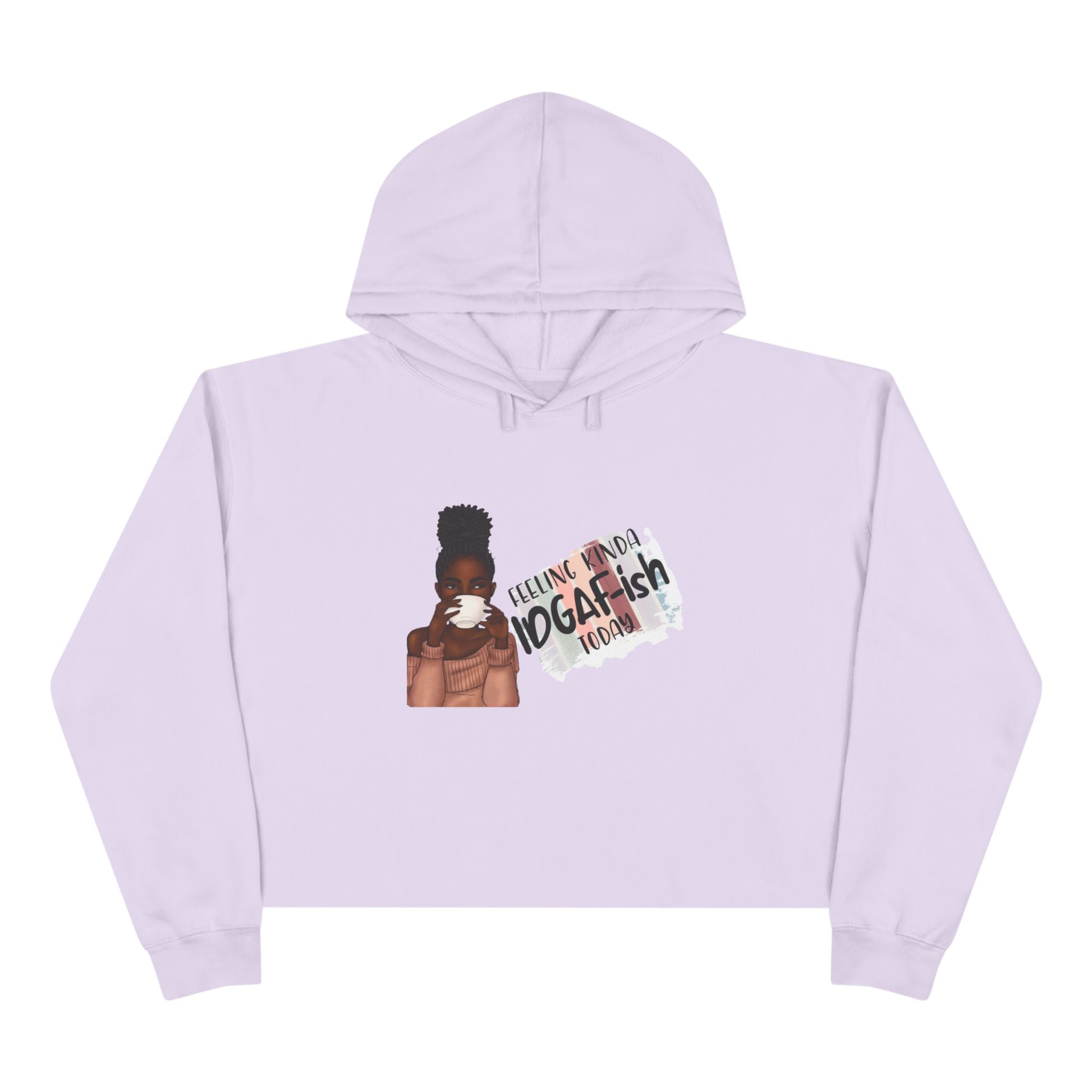 Cropped "Felling Kinda IDGAF-ish" Hoodie