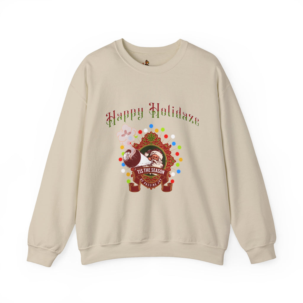 "Happy Holidaze" Retro Christmas Sweatshirt