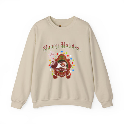 "Happy Holidaze" Retro Christmas Sweatshirt