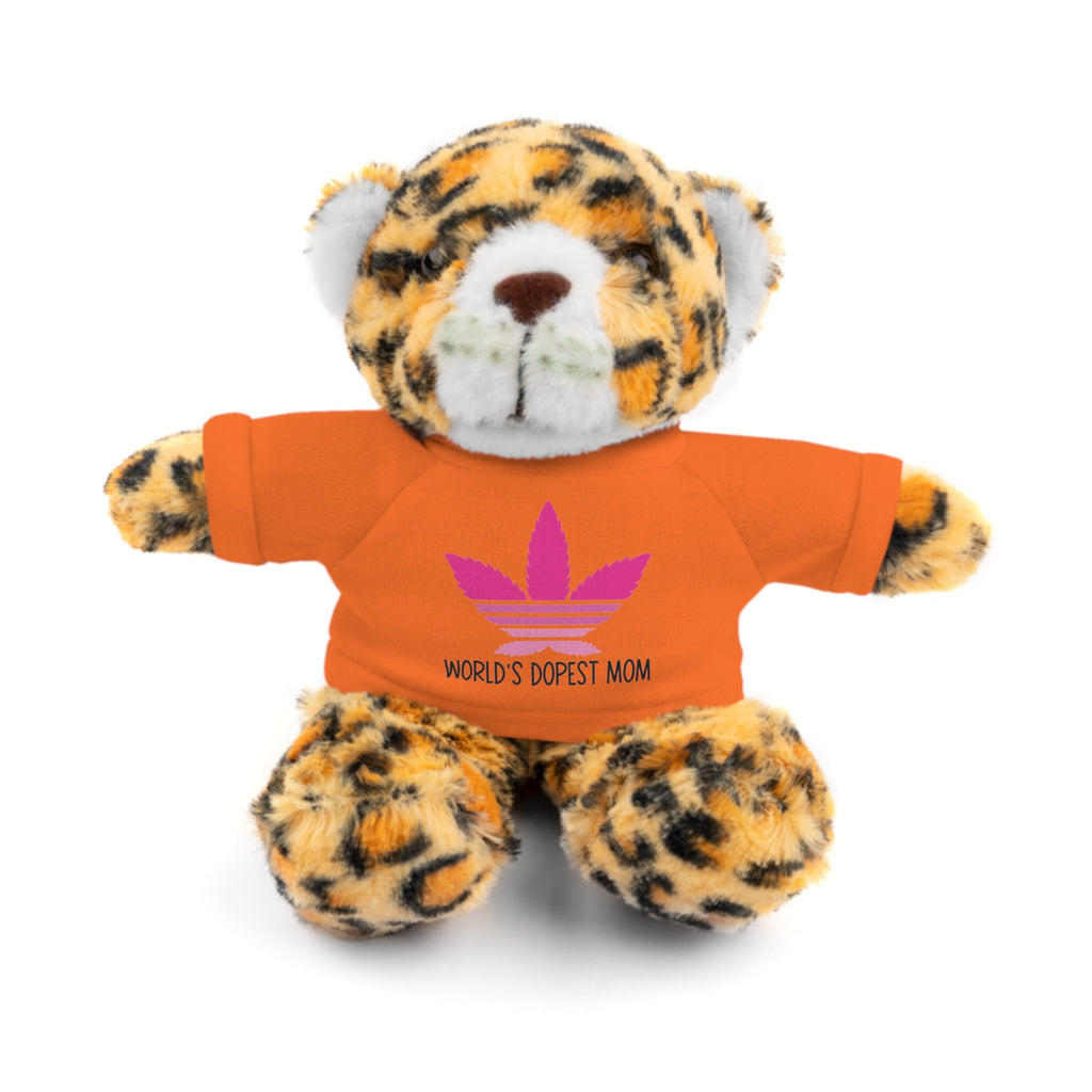 Teddy Bear – "World's Dopest Mom" Adult Plush with Tee for 420 moms