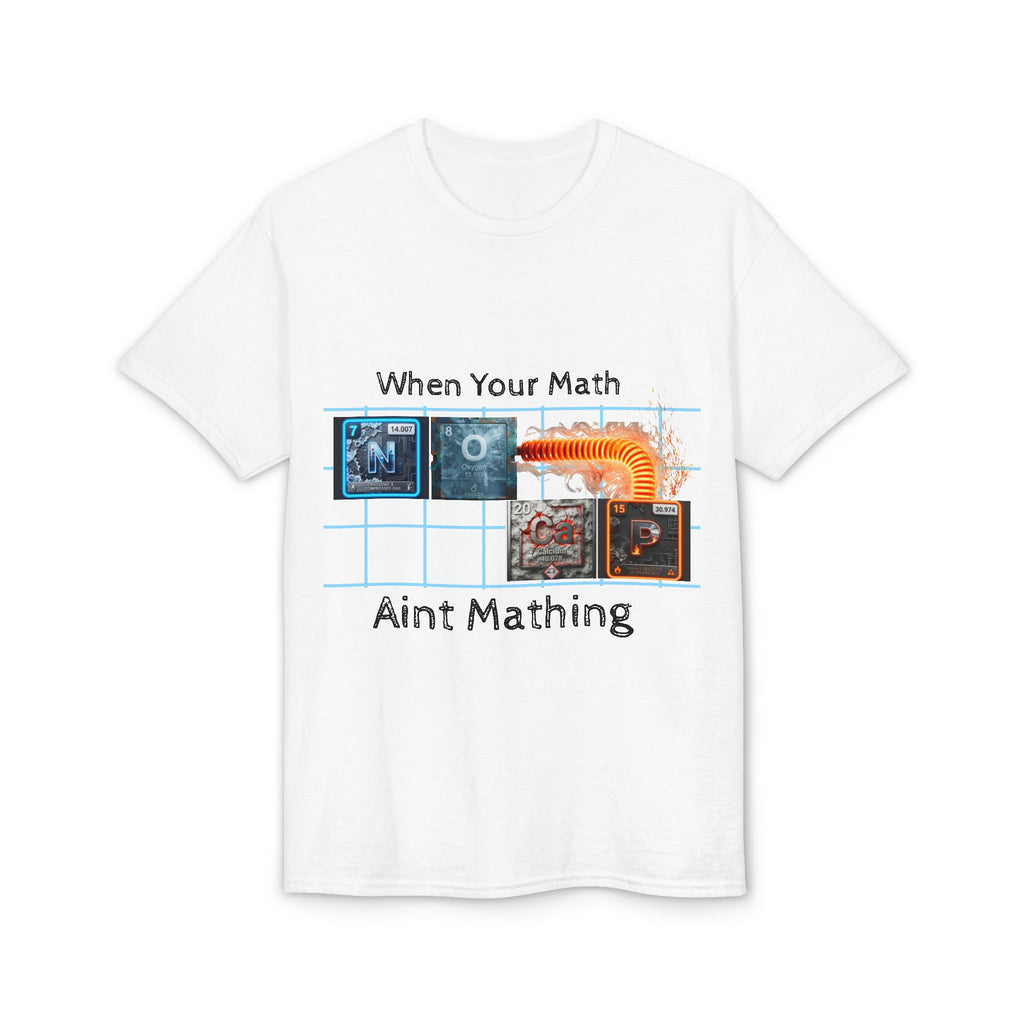 Periodic table "No Cap" When Your Math Ain't Mathing T-Shirt — Funny Math Meme Tee