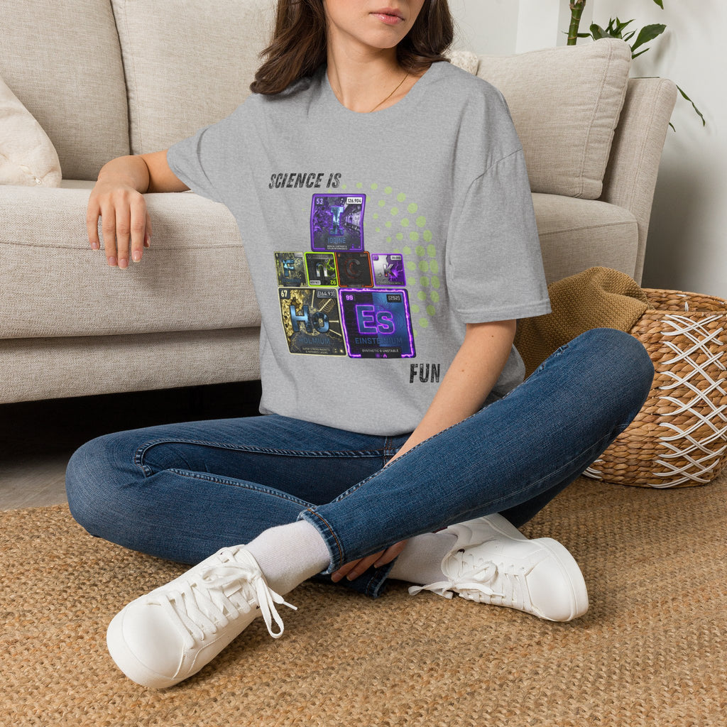 Science Is Fun T-Shirt — Playful Periodic Table Graphic Tee for STEM Lovers