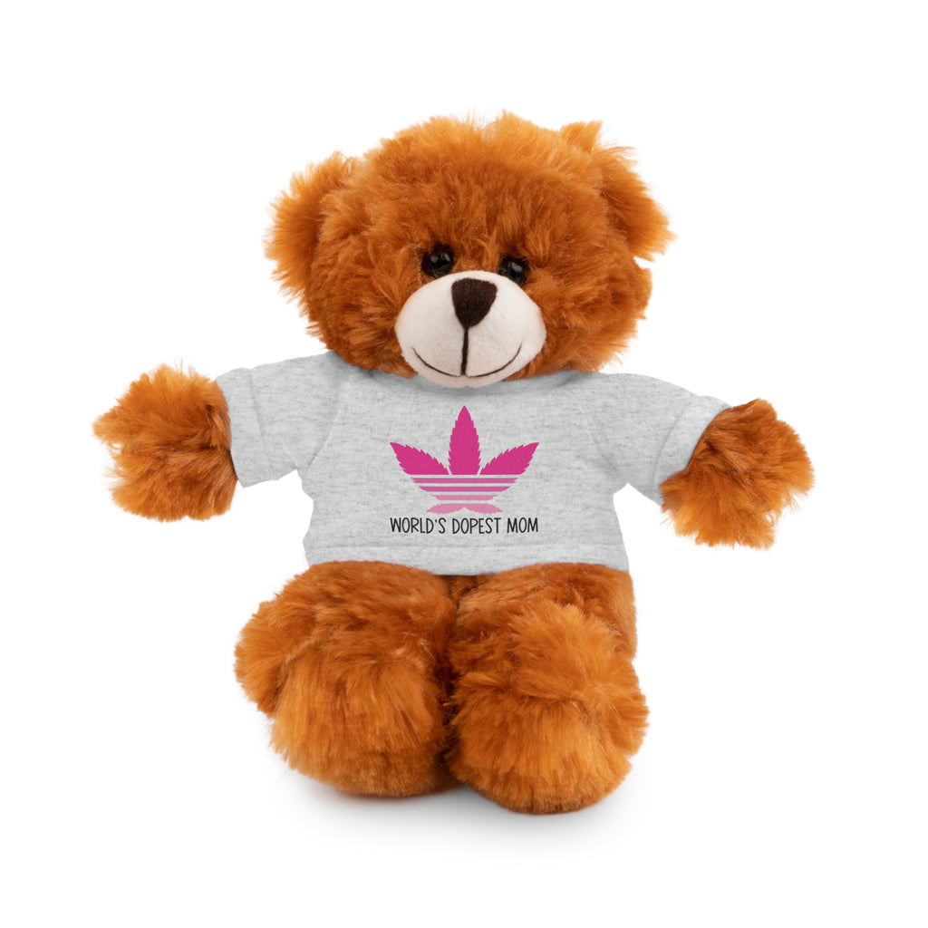 Teddy Bear – "World's Dopest Mom" Adult Plush with Tee for 420 moms