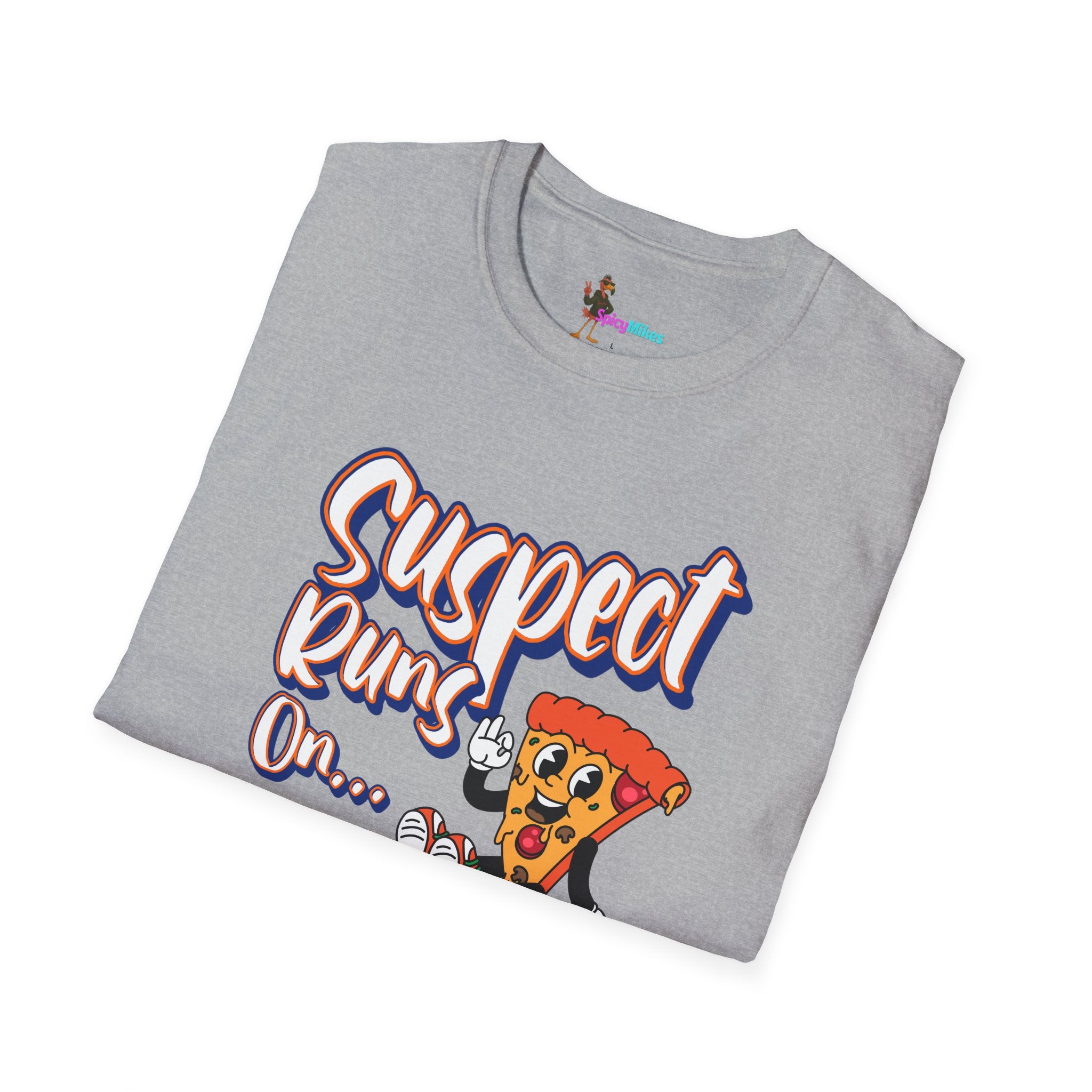 Suspect Runs On...Cold Pizza Graphic Tee