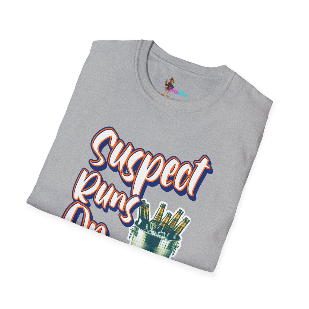 Suspect Runs On Cheap Beer Graphic Tee
