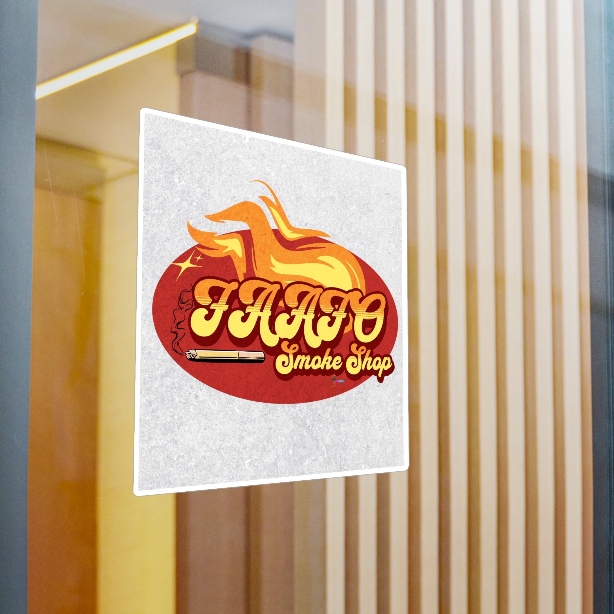 FAAFO Smoke Shop' Flame Vinyl DecalSticker