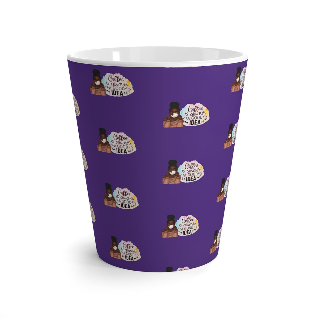 Melanin Magic Purple Patterned Coffee is Always a Good Idea Mug