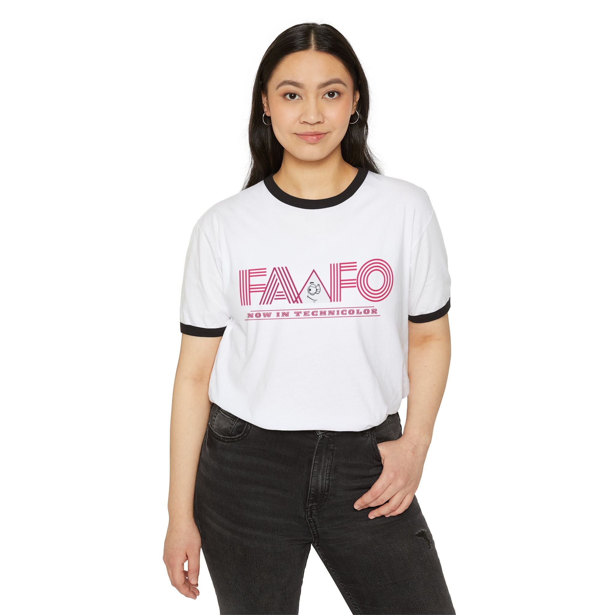 FAAFO 'Now in Technicolor' UnderLined Ringer T-Shirt
