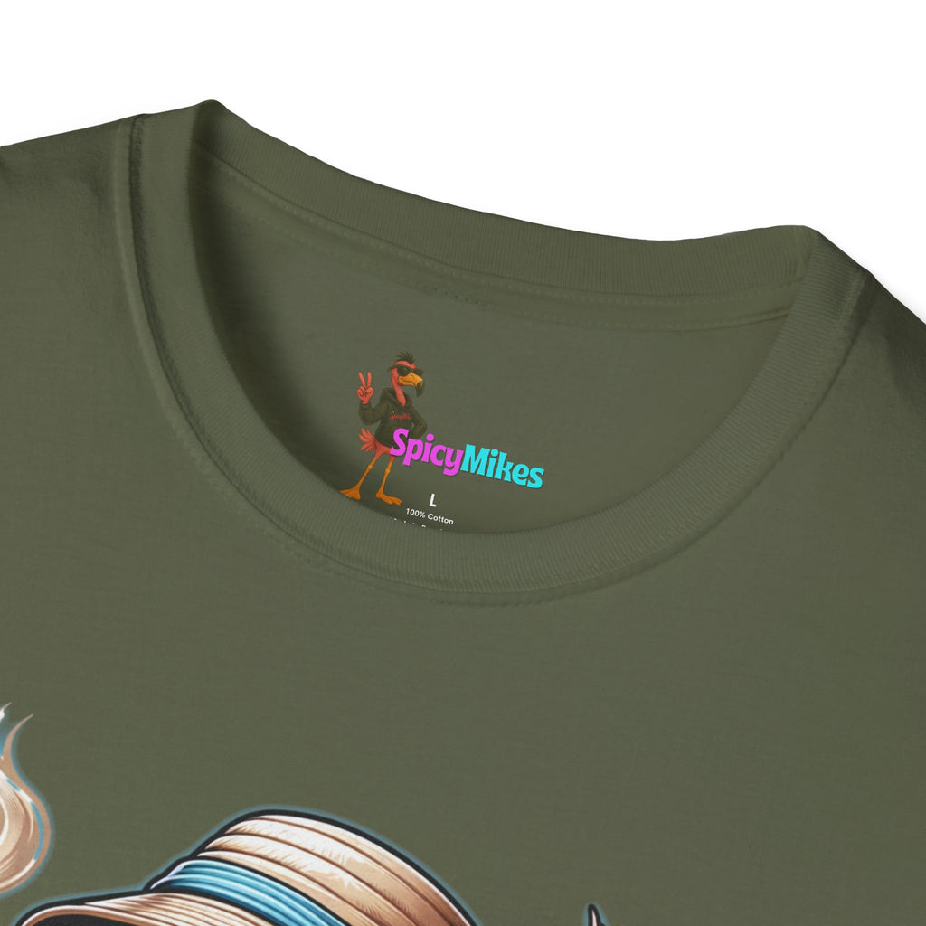 Smoking Skull "Burn With Confidence" Graphic Tee — Retro Skeleton Smoking Design