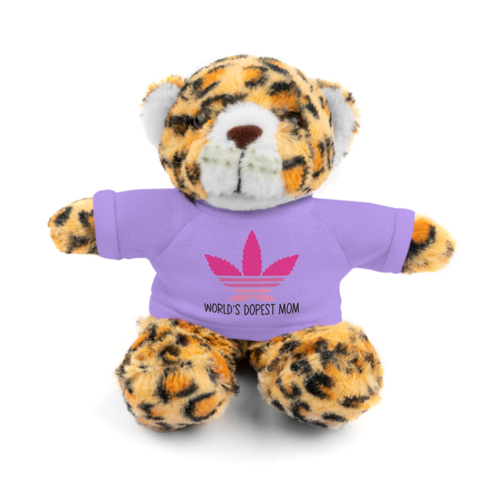 Teddy Bear – "World's Dopest Mom" Adult Plush with Tee for 420 moms