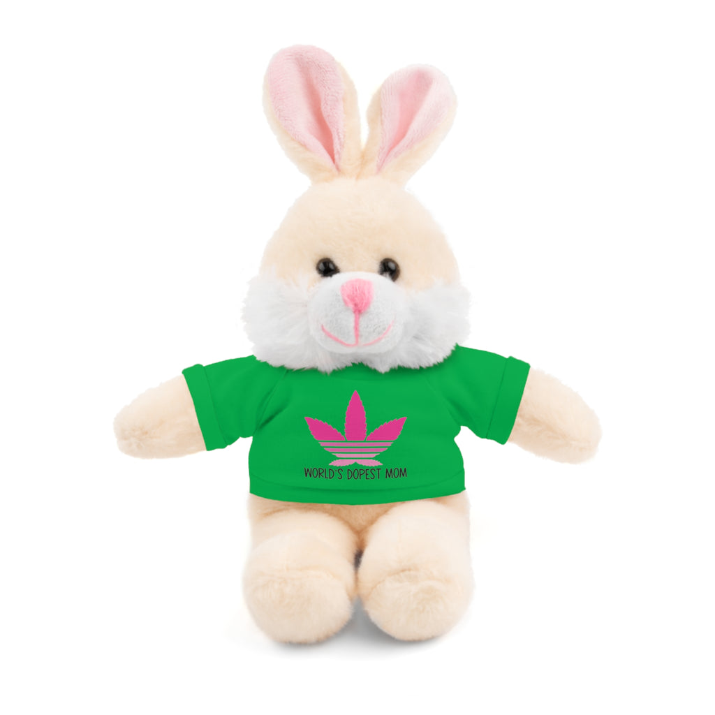 Teddy Bear – "World's Dopest Mom" Adult Plush with Tee for 420 moms