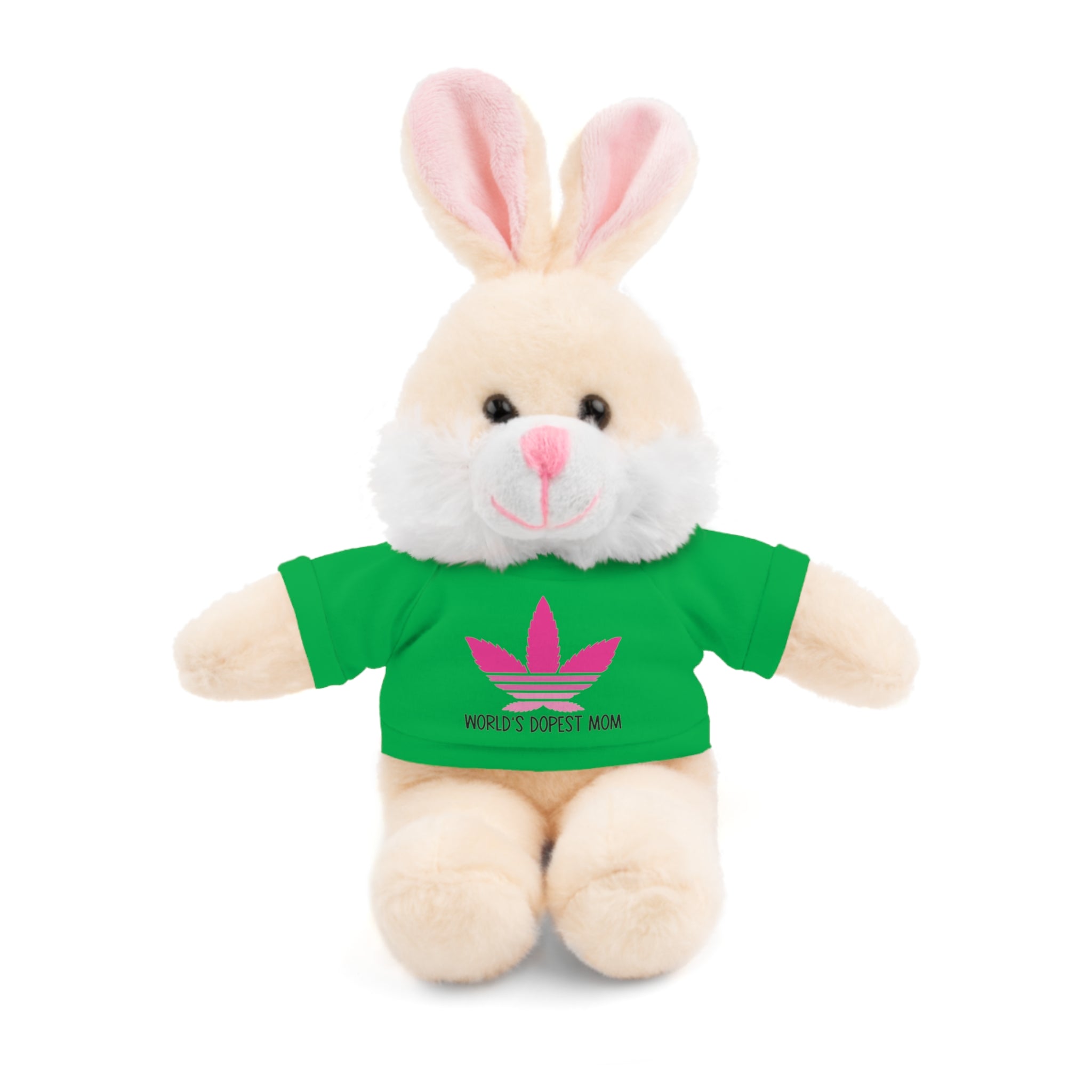 Teddy Bear – "World's Dopest Mom" Adult Plush with Tee for 420 moms
