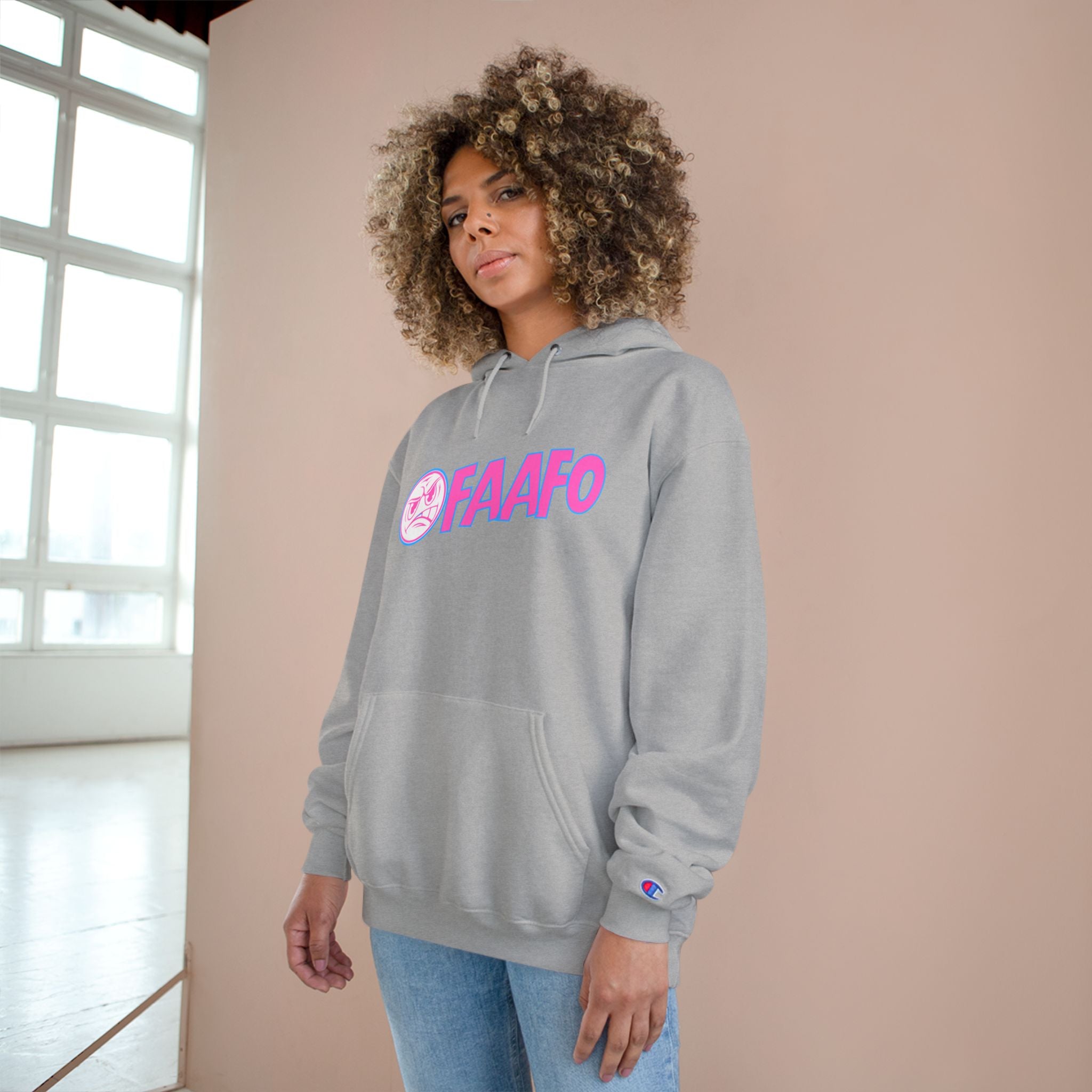 FAAF0 "Try Me" Bright Logo Champion Hoodie