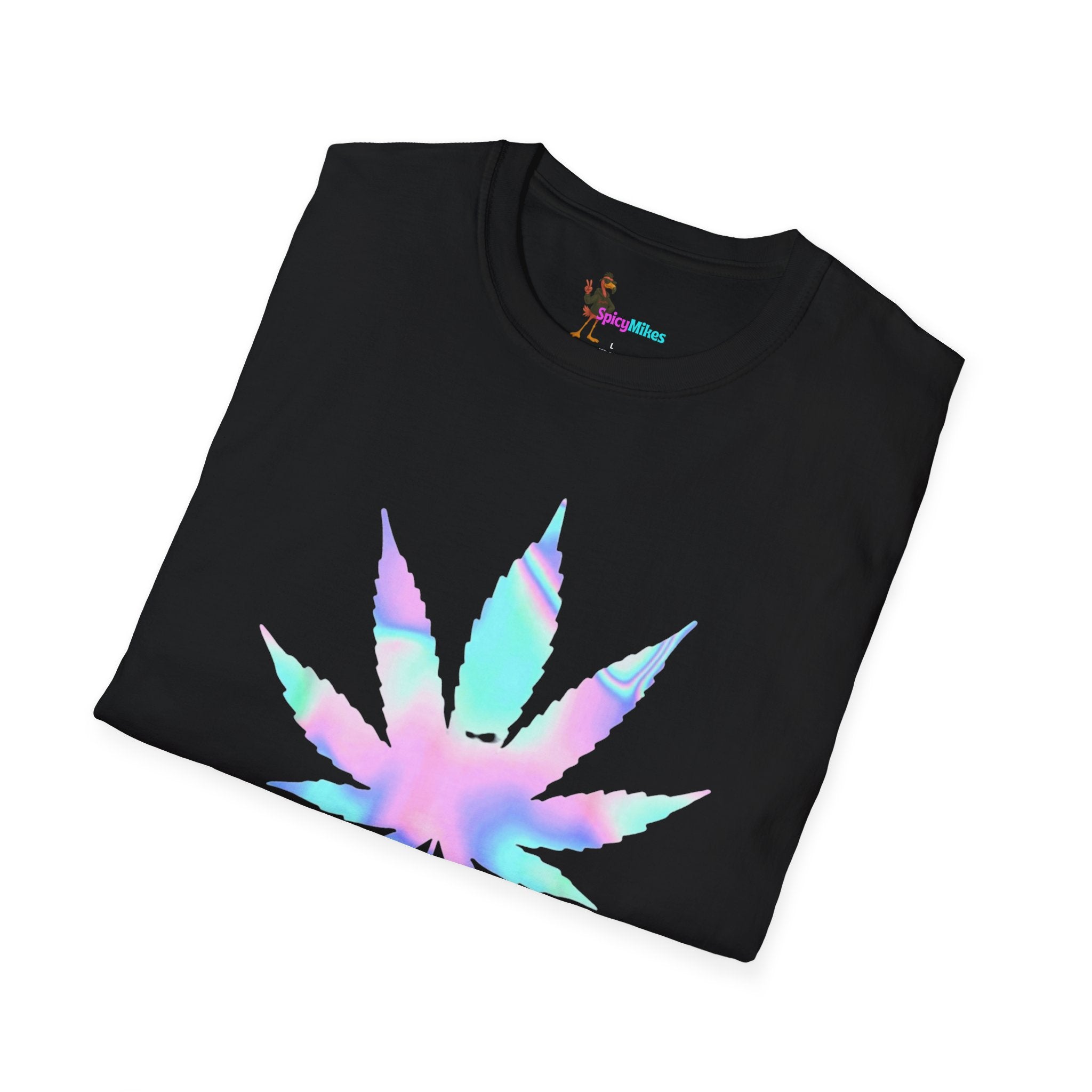 High Maintenance Pastel Tie-Dye Cannabis Leaf Tee