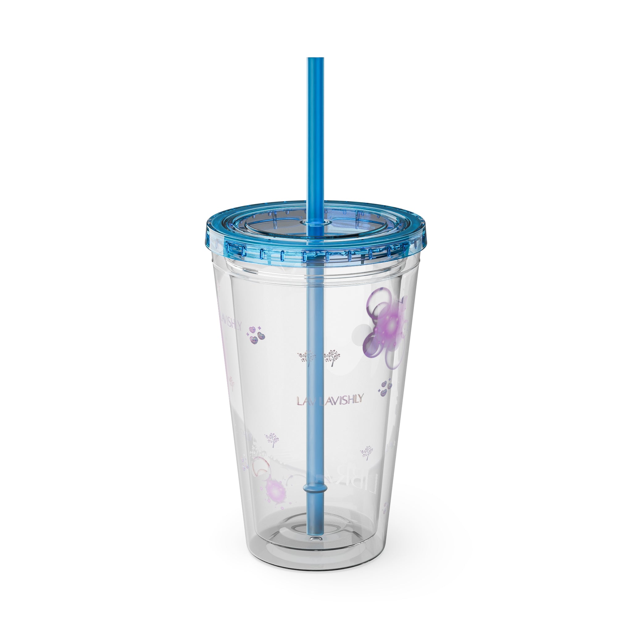 Lavishly Libra Zodiac Sunsplash 16oz Tumbler with Straw