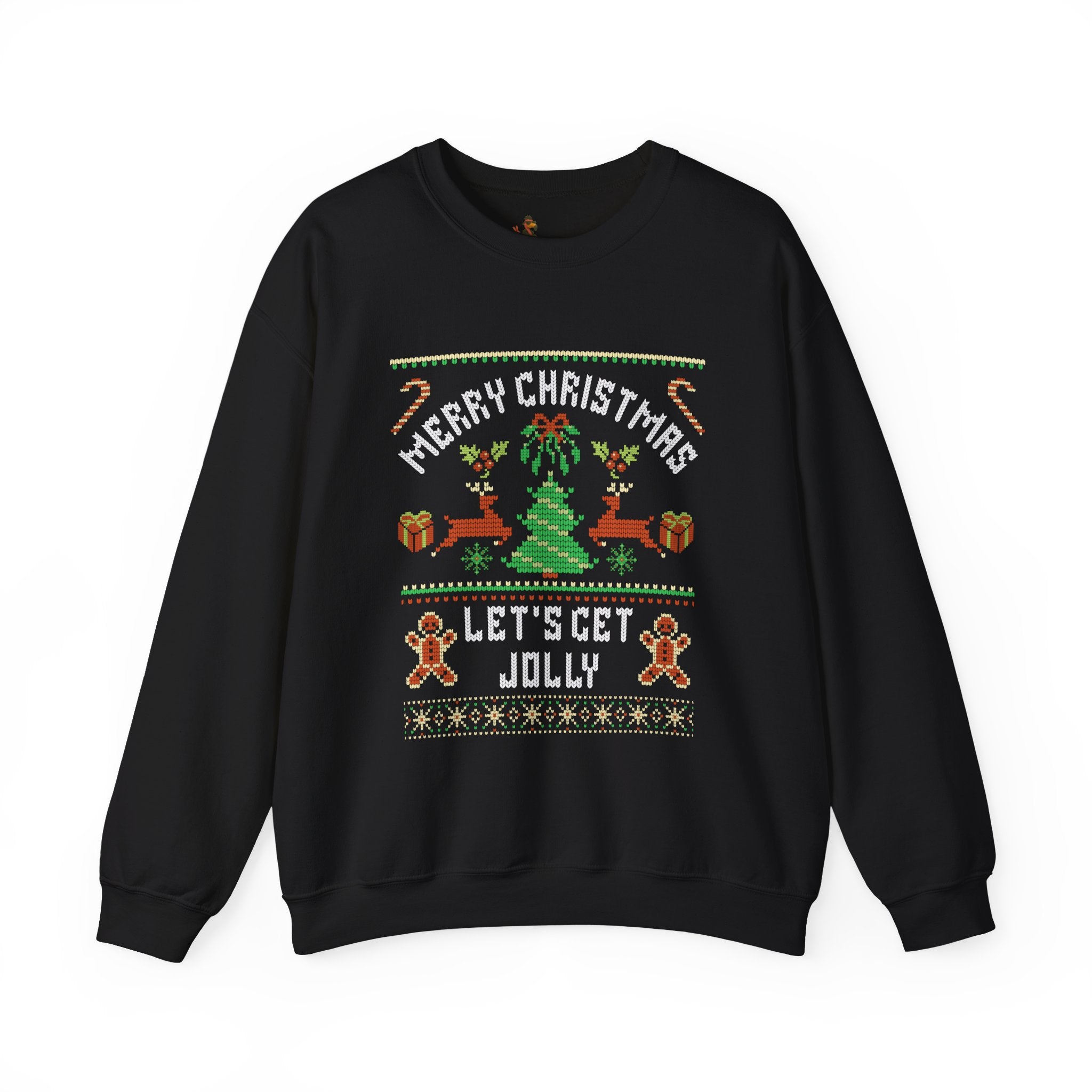 Christmas 'Let's Get Jolly' Crewneck Ugly Sweatshirt