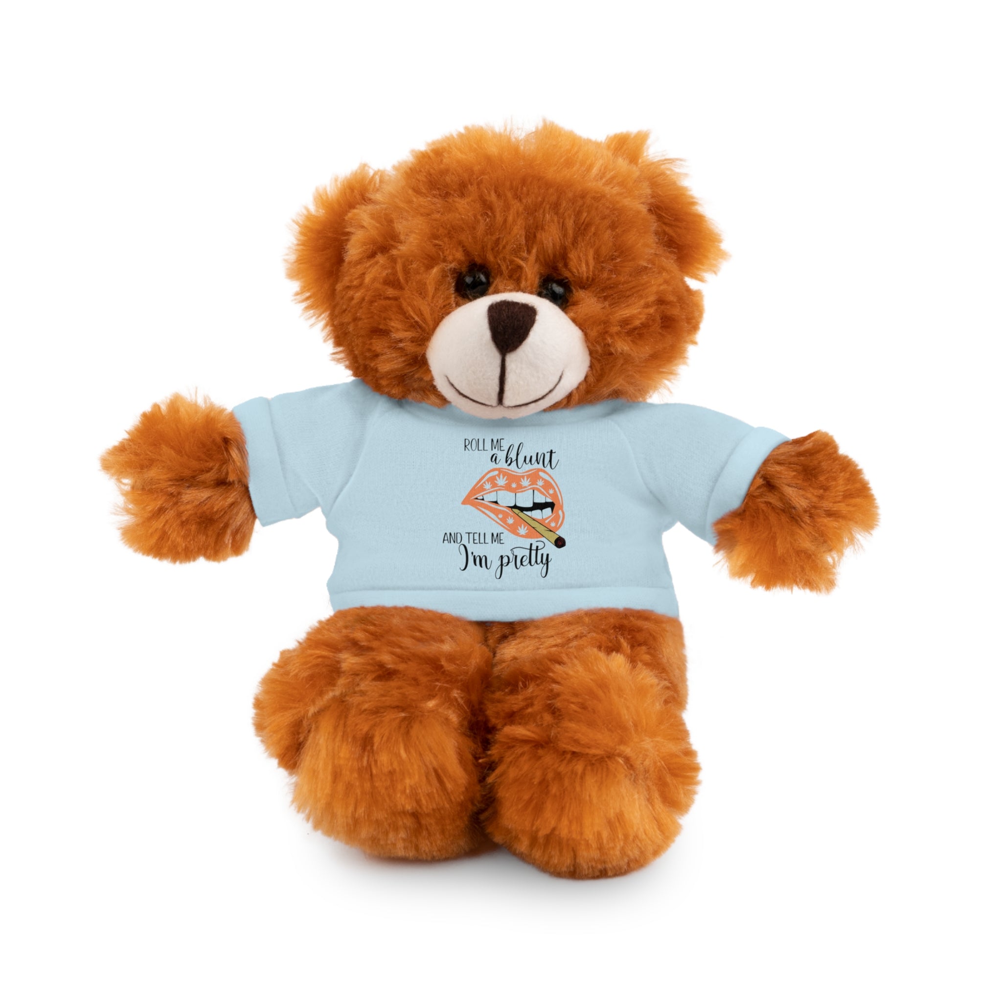 Plush Bear for adults with Tee — "Tell Me I'm Pretty" 420 Teddy