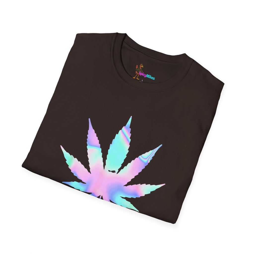 High Maintenance Pastel Tie-Dye Cannabis Leaf Tee