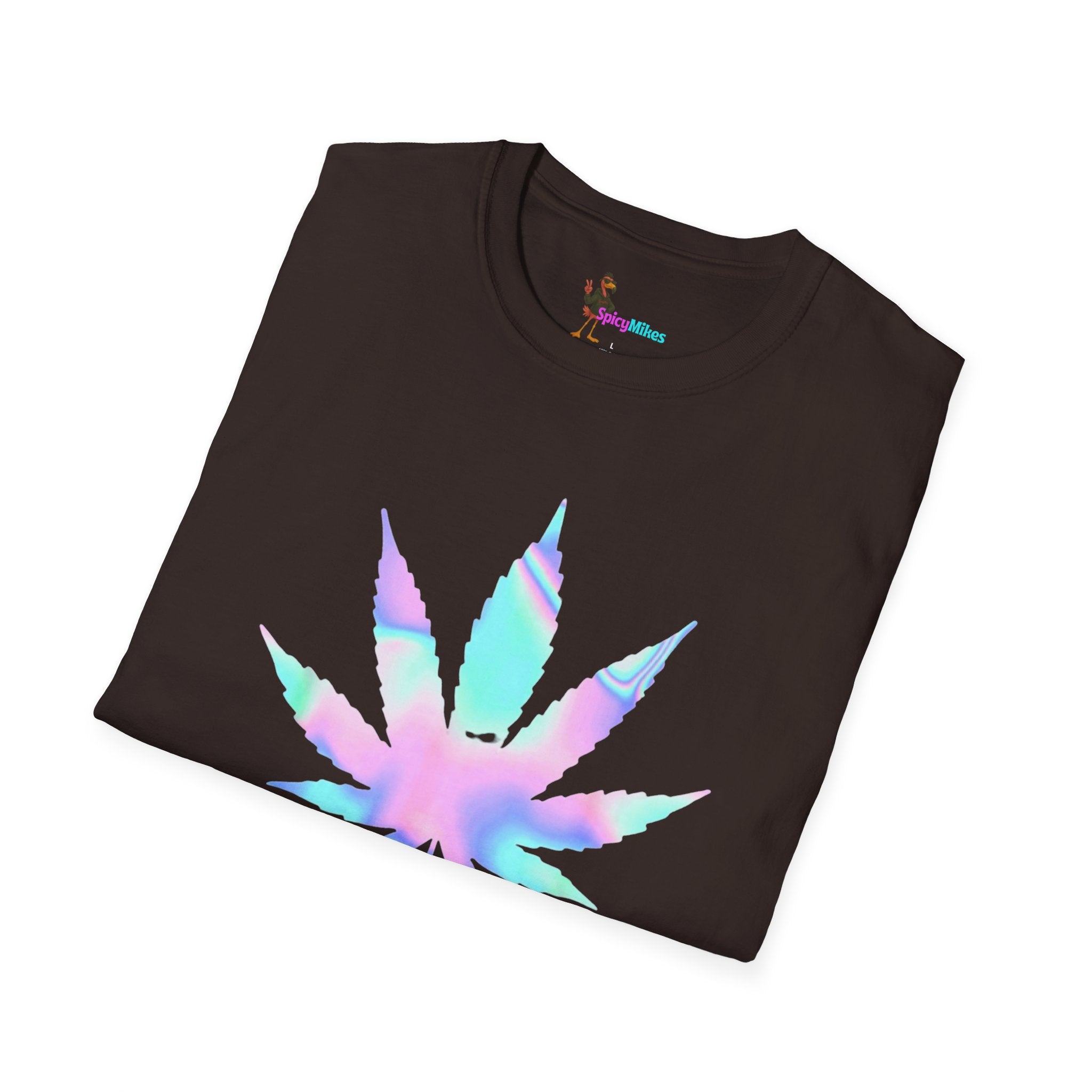High Maintenance Pastel Tie-Dye Cannabis Leaf Tee