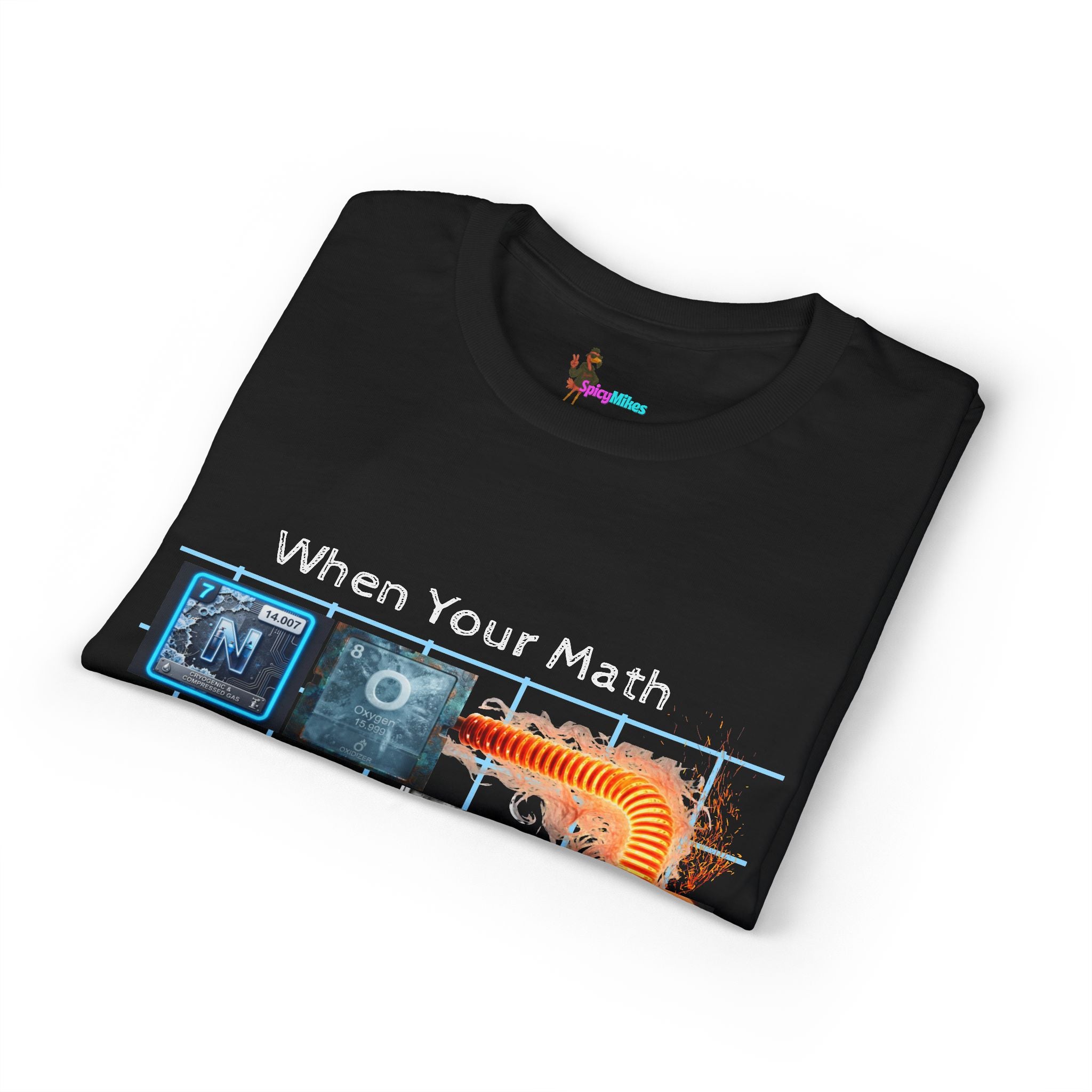 Periodic table "No Cap" When Your Math Ain't Mathing T-Shirt — Funny Math Meme Tee