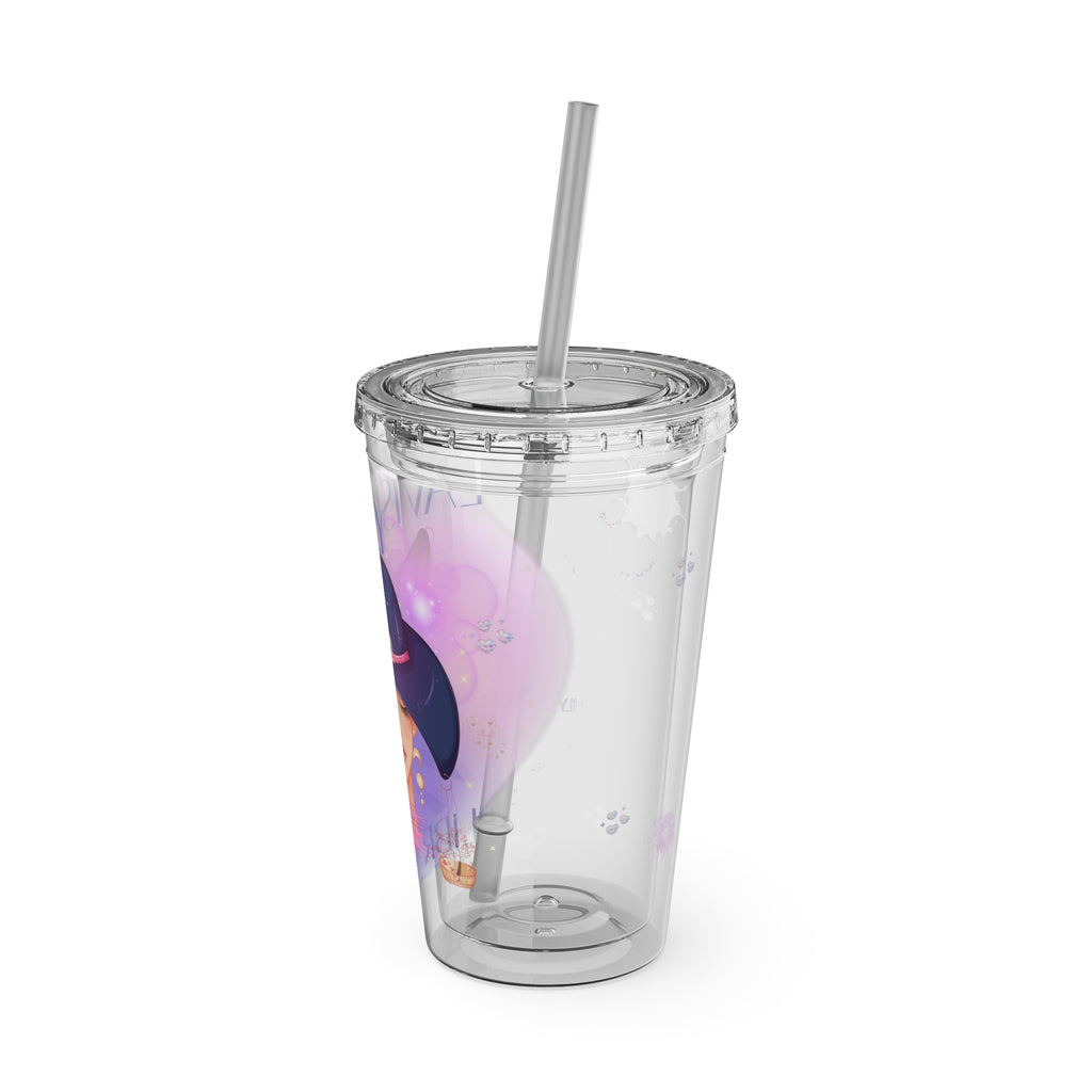 Lavishly Libra Zodiac Sunsplash 16oz Tumbler with Straw
