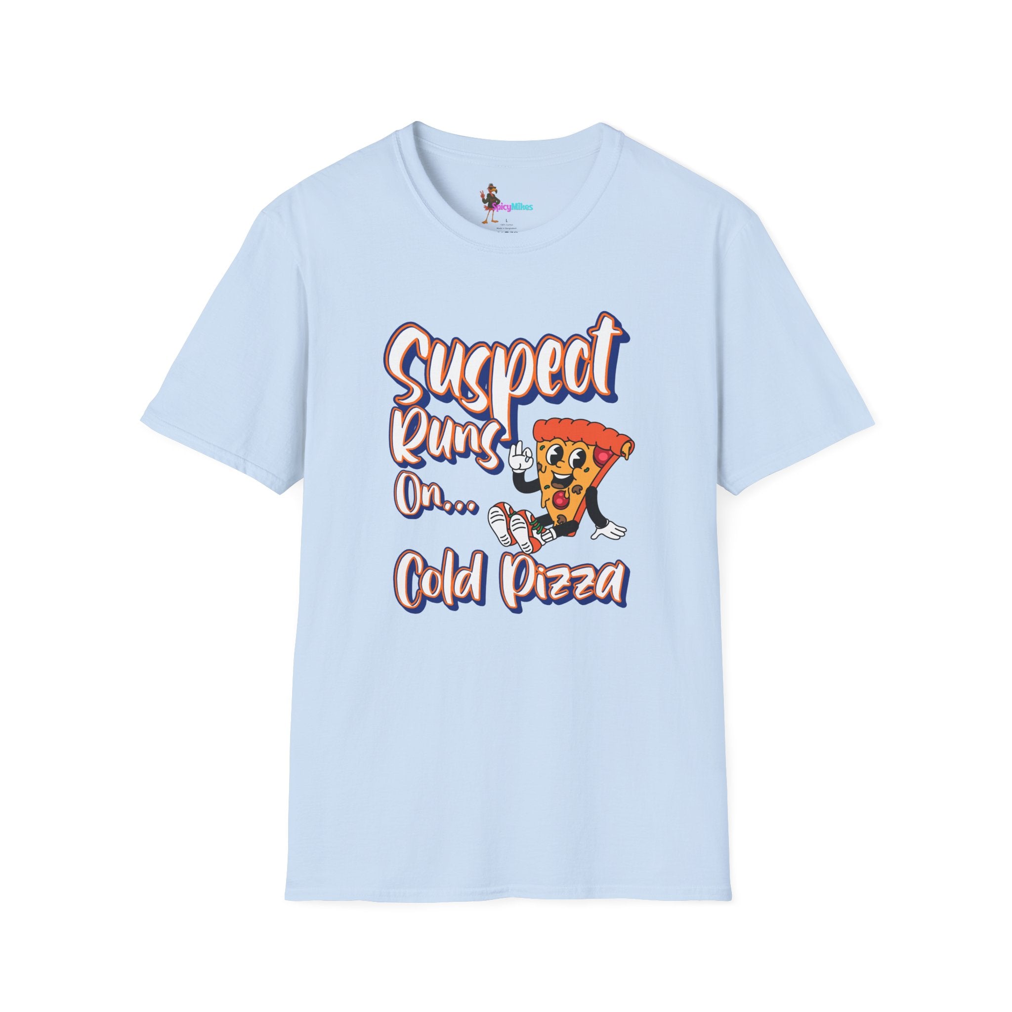 Suspect Runs On...Cold Pizza Graphic Tee
