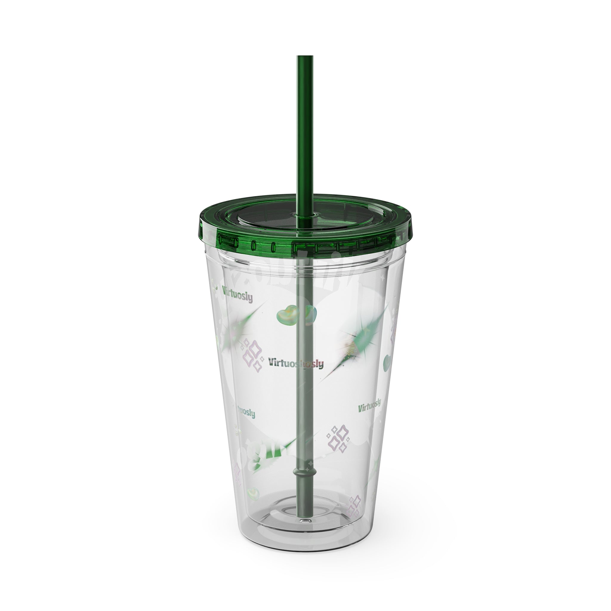 Virtuosly Virgo Zodiac Sunsplash Tumbler with Straw 16oz