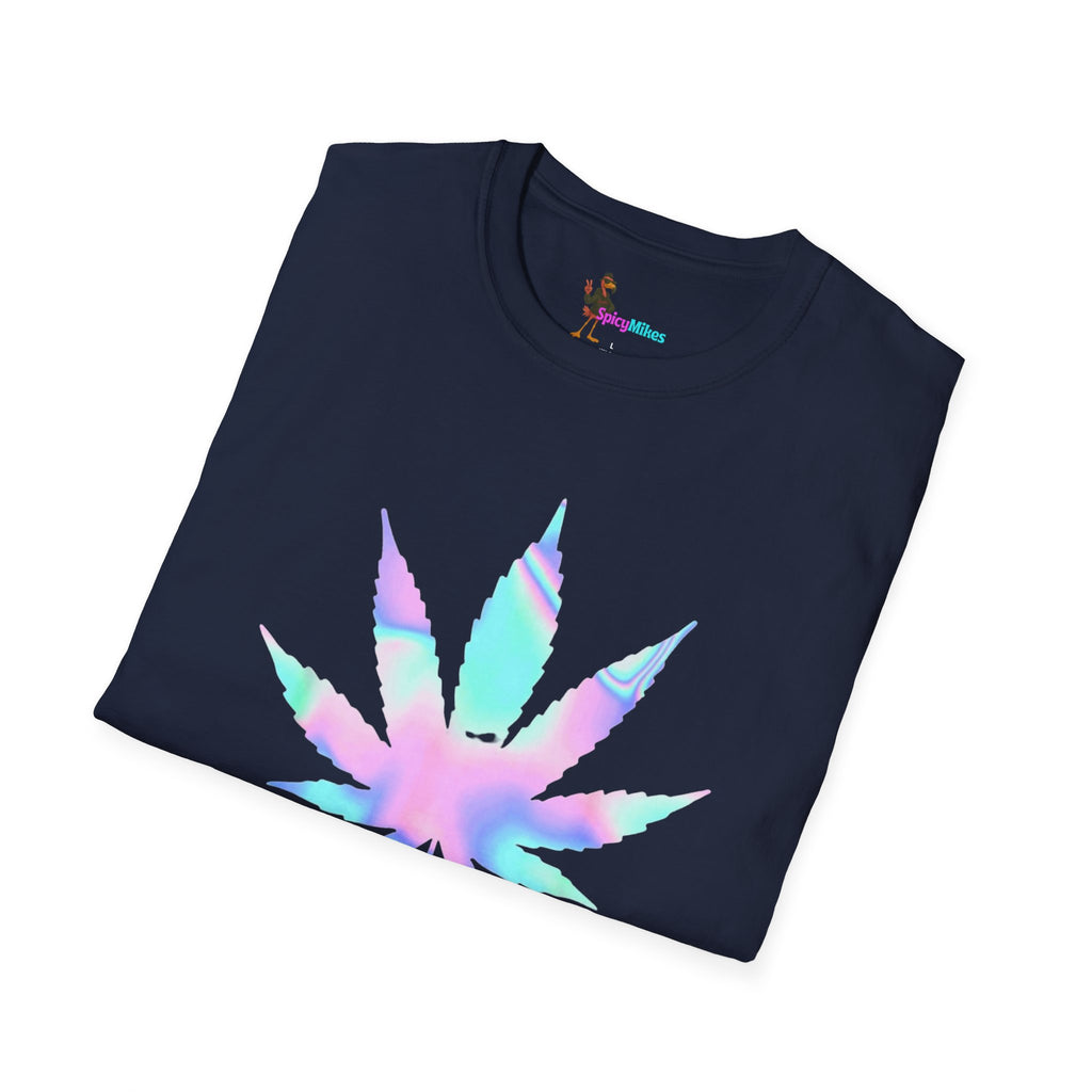 High Maintenance Pastel Tie-Dye Cannabis Leaf Tee