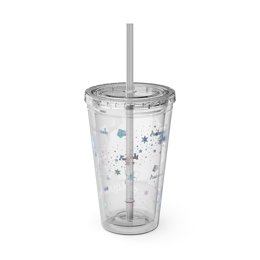 Authentically Aquarius Zodiac Sunsplash Tumbler 16oz