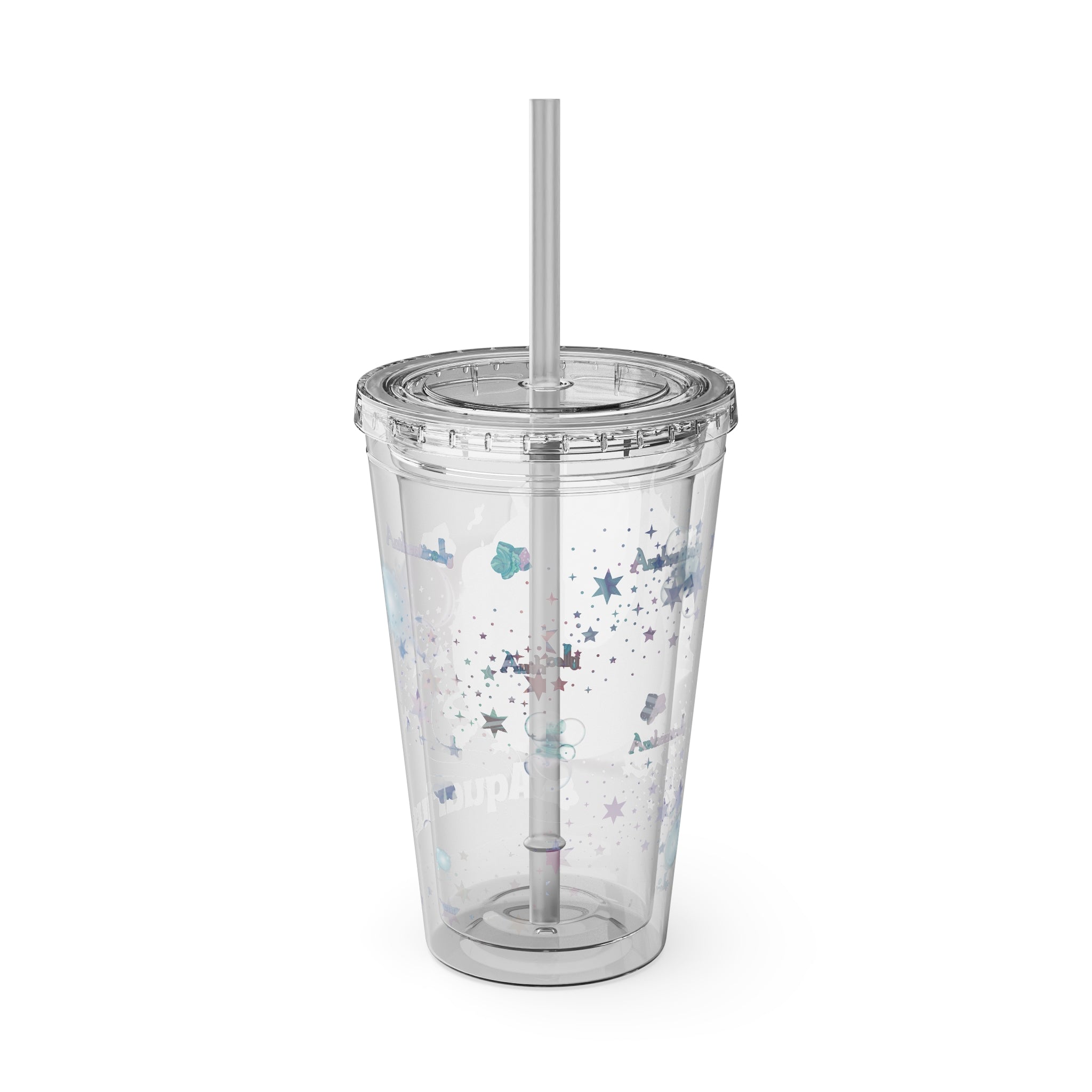 Authentically Aquarius Zodiac Sunsplash Tumbler 16oz