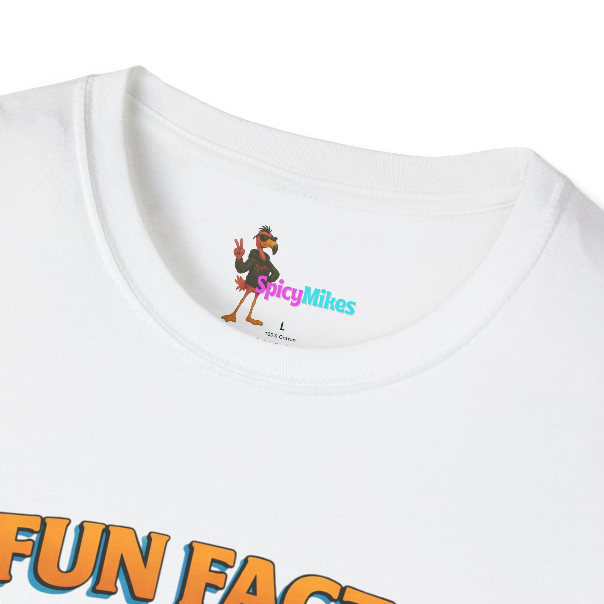 Fun Fact I Don't Care Cat T-Shirt Graphic Tee
