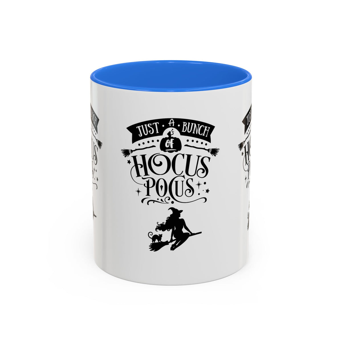 Halloween Just A Bunch Of Hocus Pocus Colored Rimmed Mug