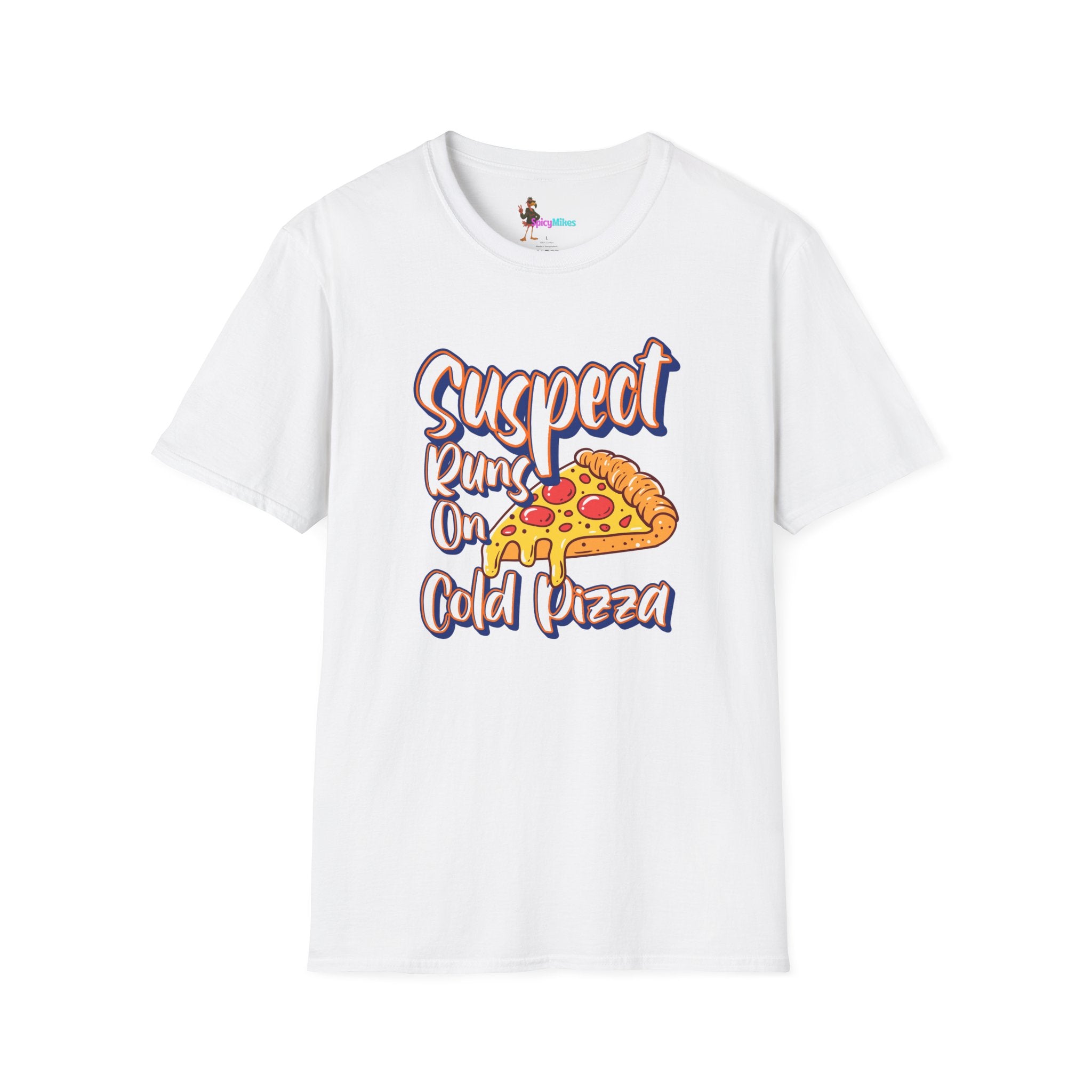 Suspect Runs On...Cold Pizza Cheesy Graphic Tee