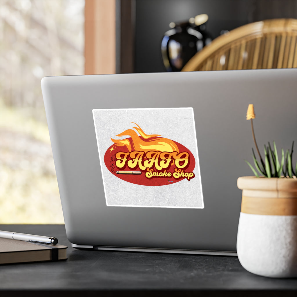 FAAFO Smoke Shop' Flame Vinyl DecalSticker