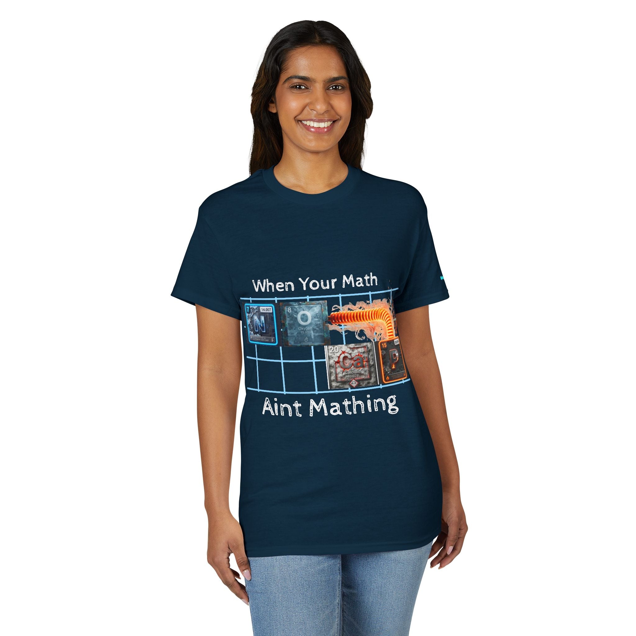 Periodic table "No Cap" When Your Math Ain't Mathing T-Shirt — Funny Math Meme Tee