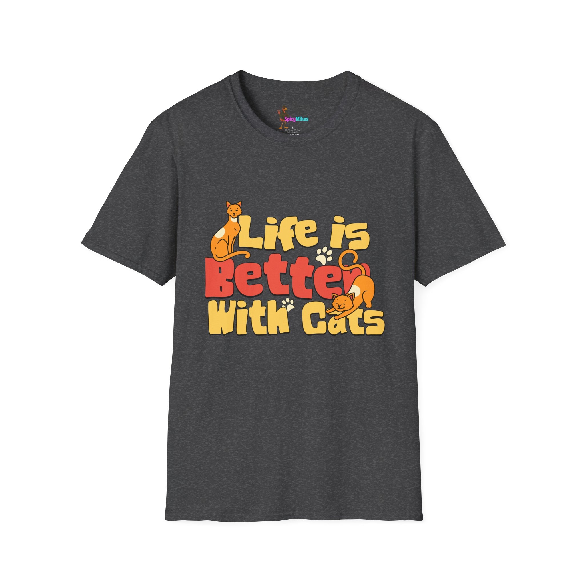 Life Is Better With Cats T-Shirt — Cute Cat Lover Tee