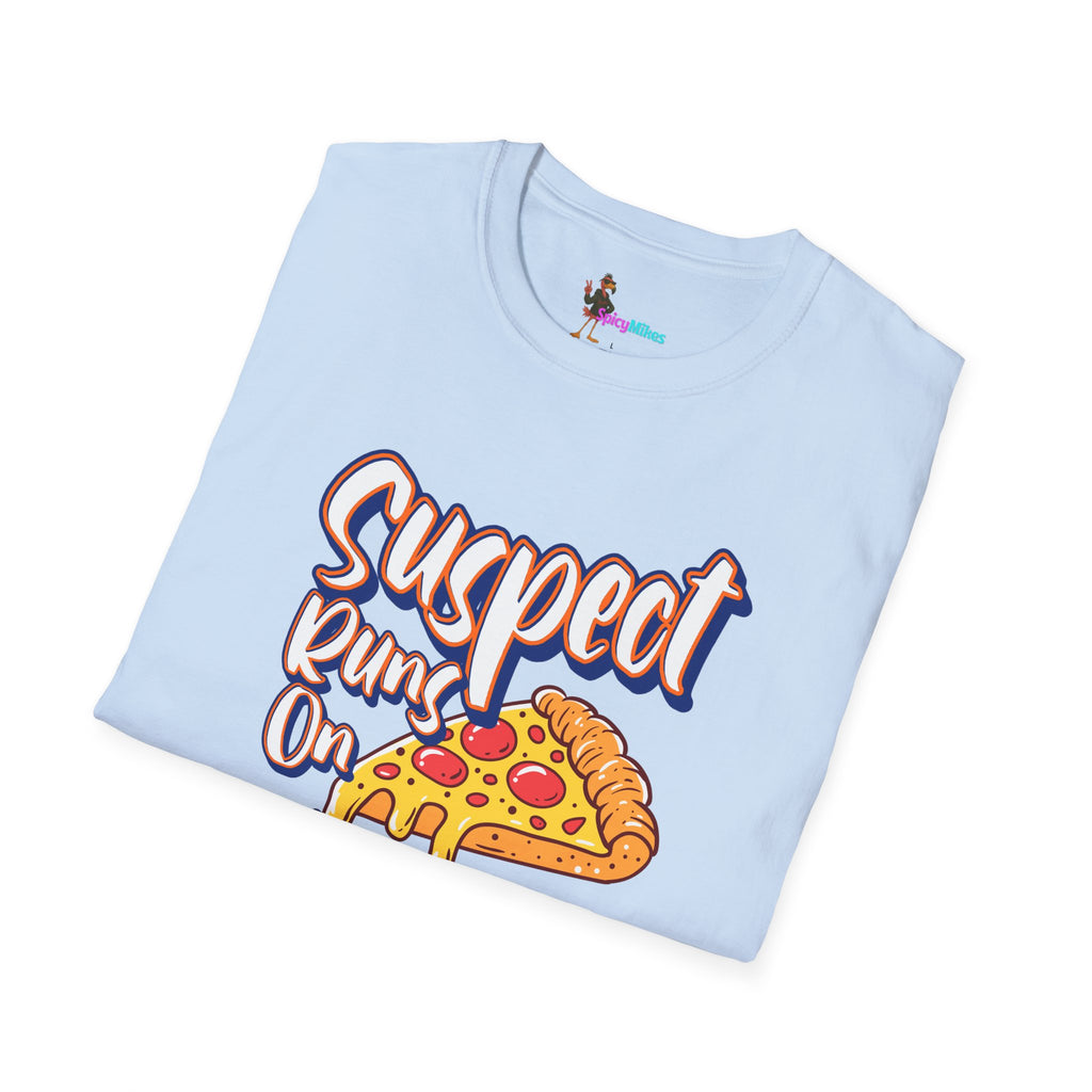 Suspect Runs On...Cold Pizza Cheesy Graphic Tee