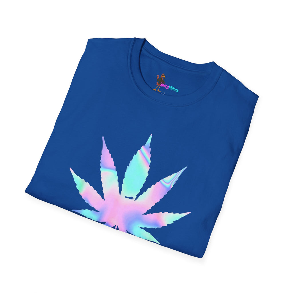 High Maintenance Pastel Tie-Dye Cannabis Leaf Tee