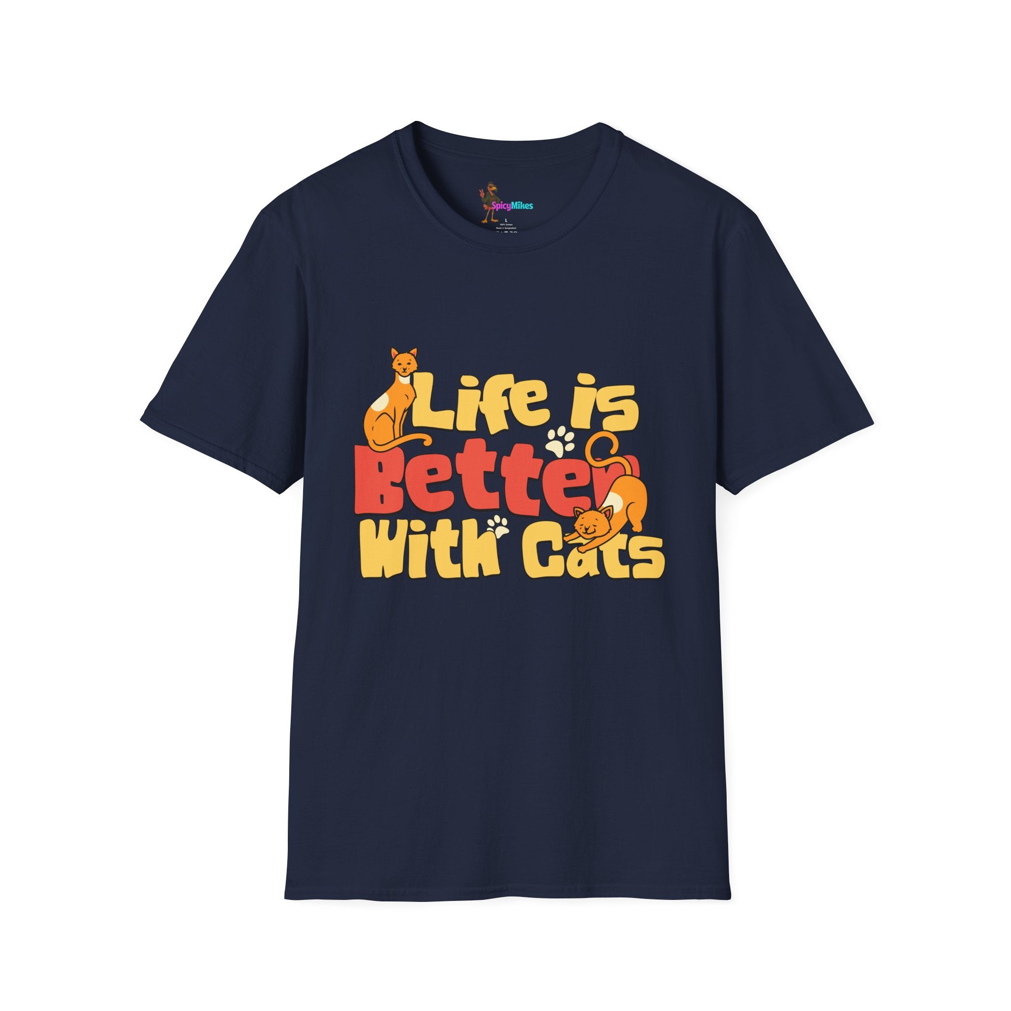 Life Is Better With Cats T-Shirt — Cute Cat Lover Tee