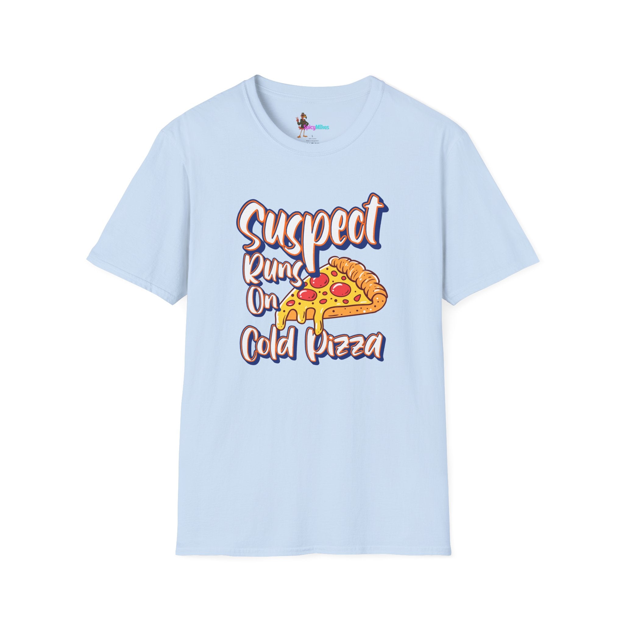 Suspect Runs On...Cold Pizza Cheesy Graphic Tee