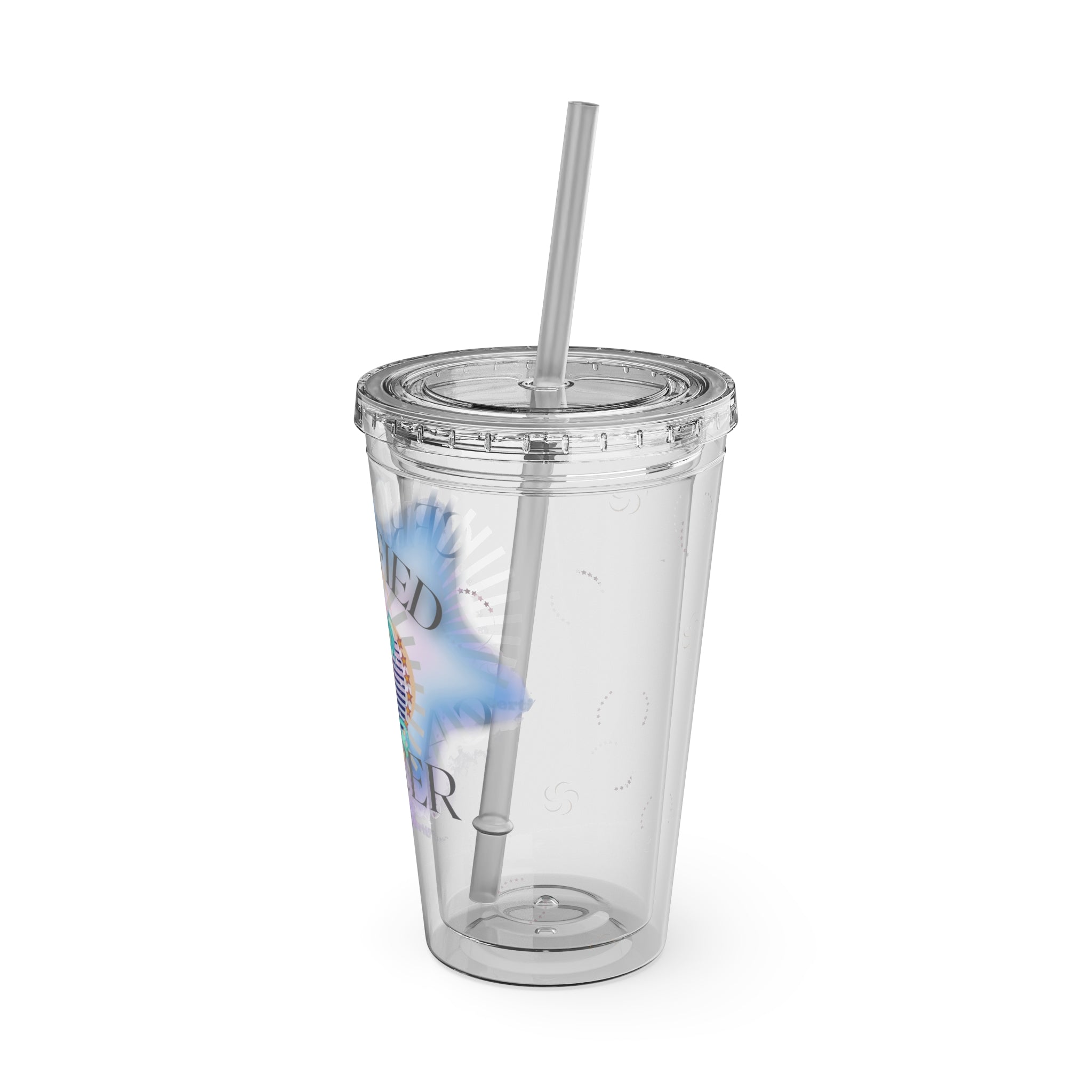 Certified Cancer Zodiac Sunsplash Tumblers with Straw 16oz