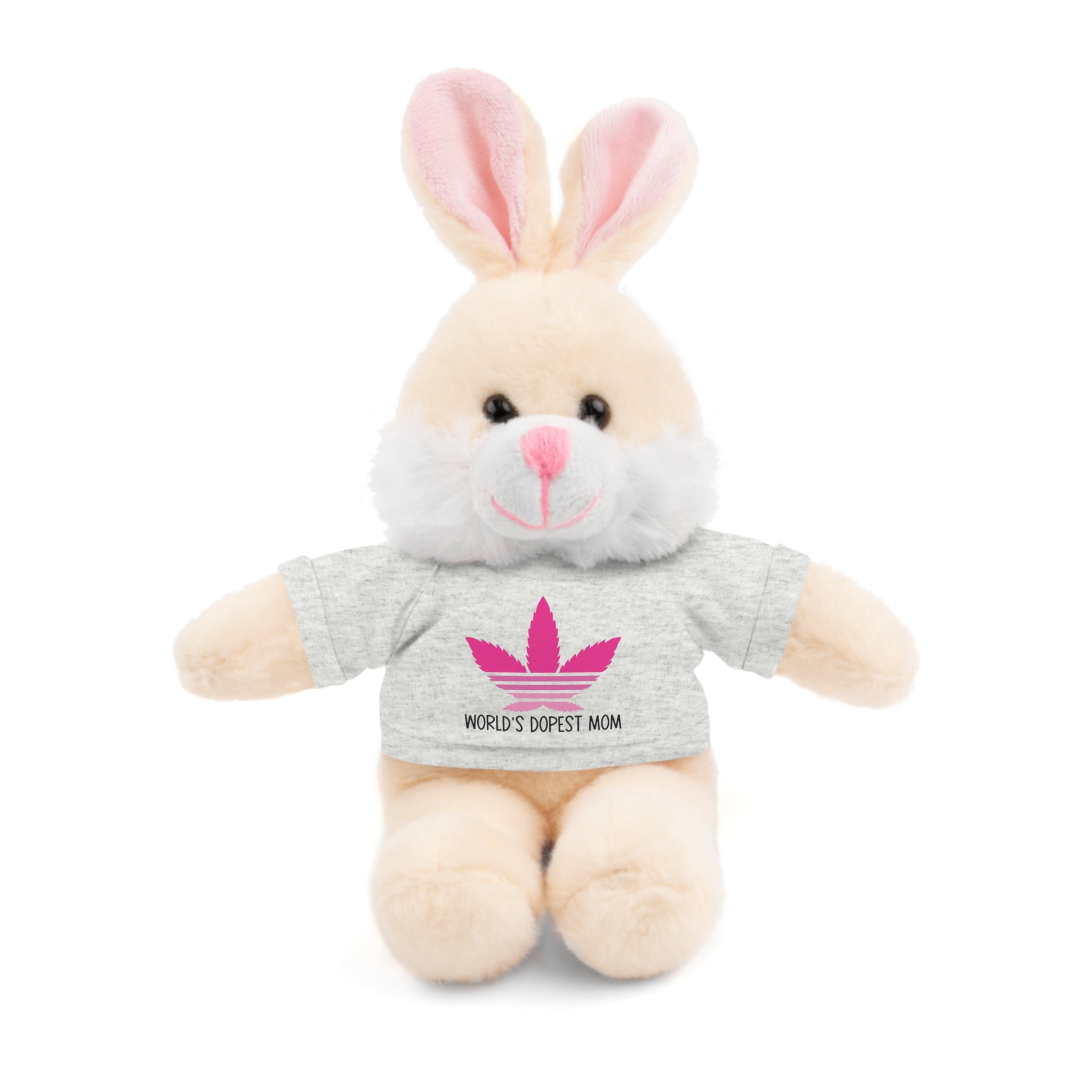 Teddy Bear – "World's Dopest Mom" Adult Plush with Tee for 420 moms