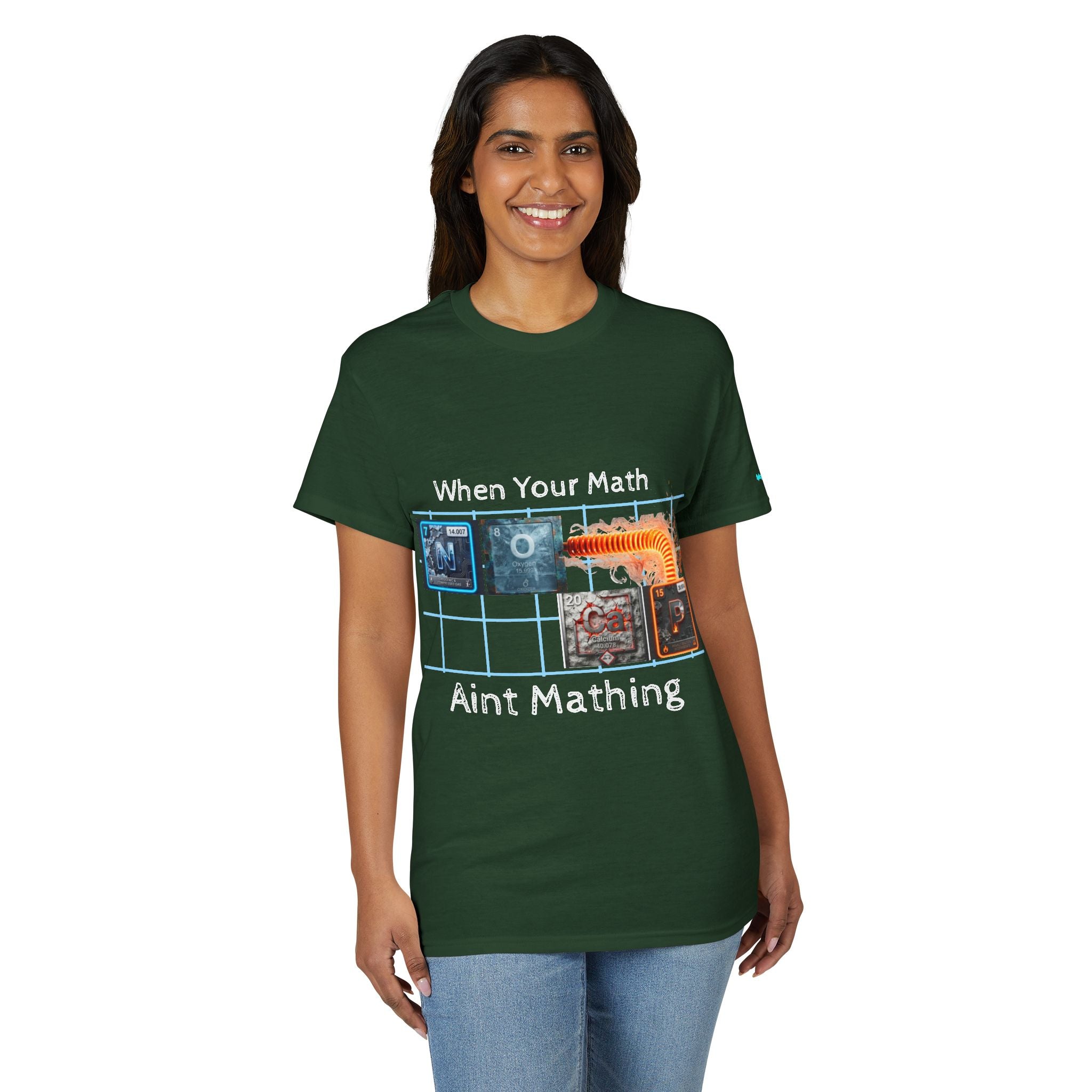 Periodic table "No Cap" When Your Math Ain't Mathing T-Shirt — Funny Math Meme Tee