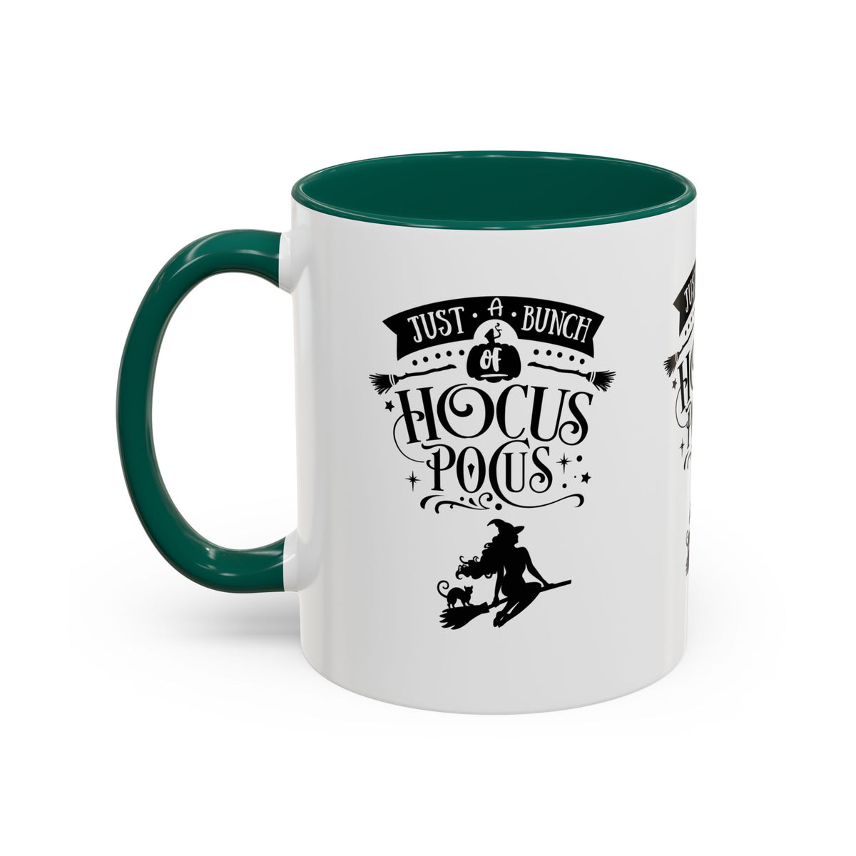 Halloween Just A Bunch Of Hocus Pocus Colored Rimmed Mug