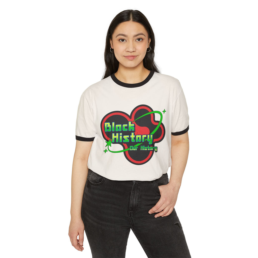 Black History Cosmos T-Shirt Ringer Tee